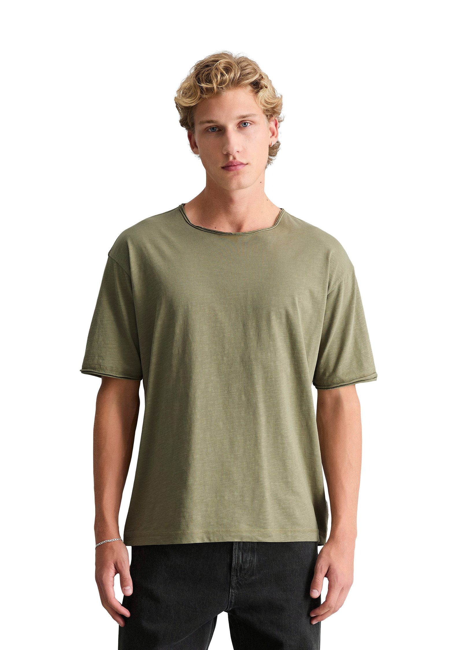 T-Shirt aus weichem Slub-Jersey