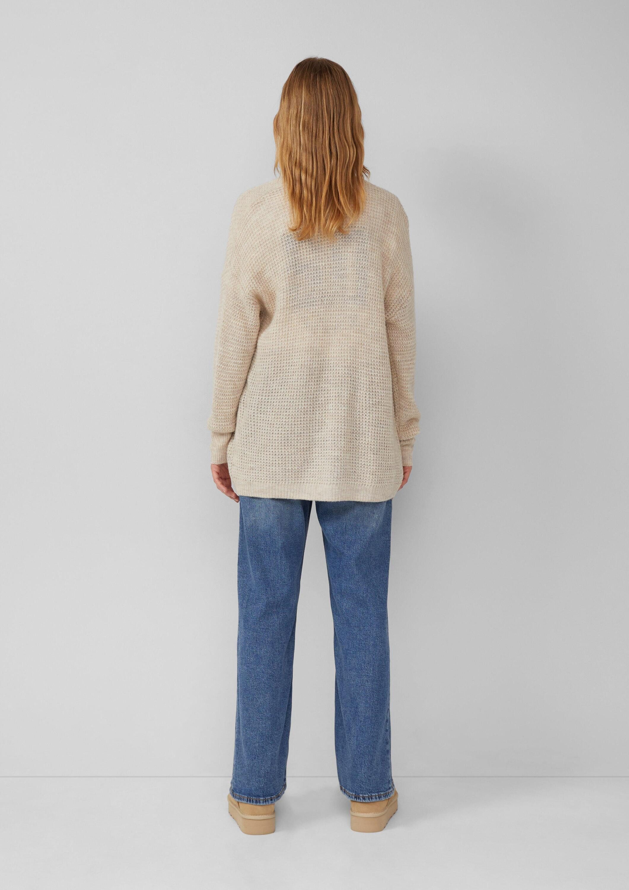s.Oliver Cardigan Strickjacke Strick-Cardigan aus Alpakamix