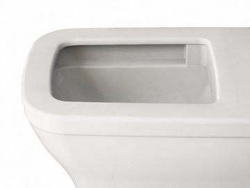 Aqua Bagno Tiefspül-WC Aqua Bagno spülrandloses Taharet-WC inkl. Taharat Shattaf WC-Sitz mit