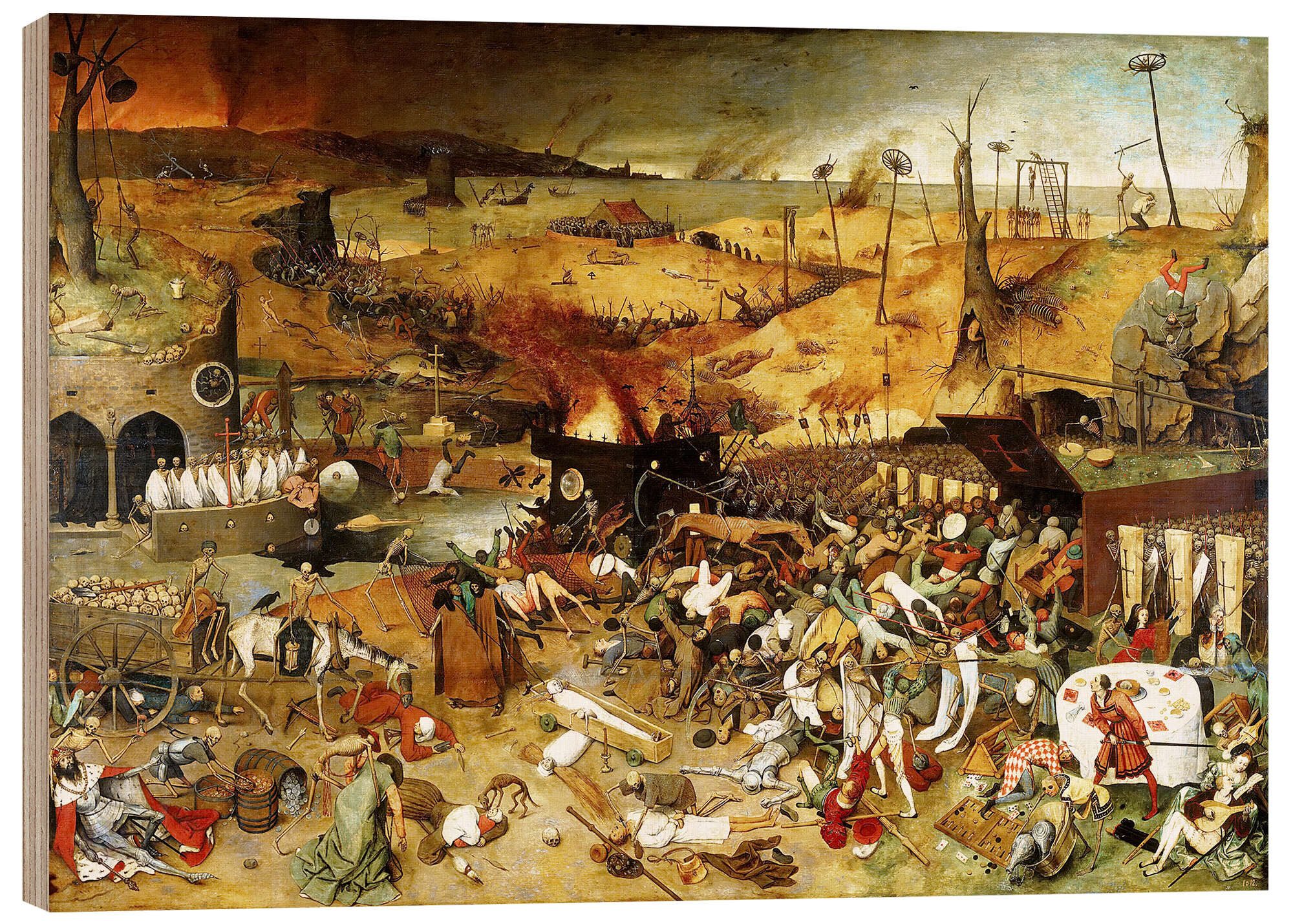 Holzbild Pieter Brueghel d.Ä.
