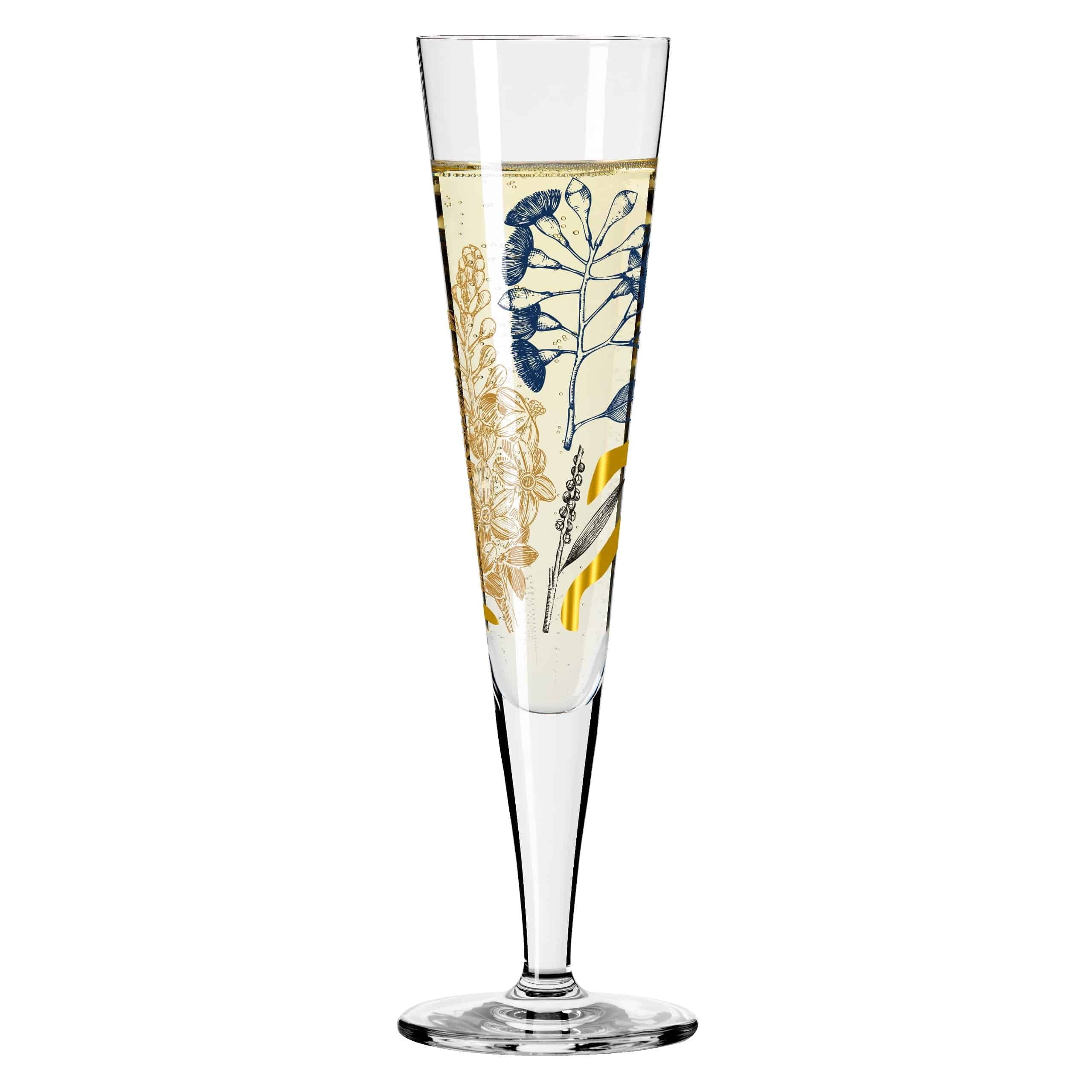 Ritzenhoff Champagnerglas Goldnacht, Kristallglas