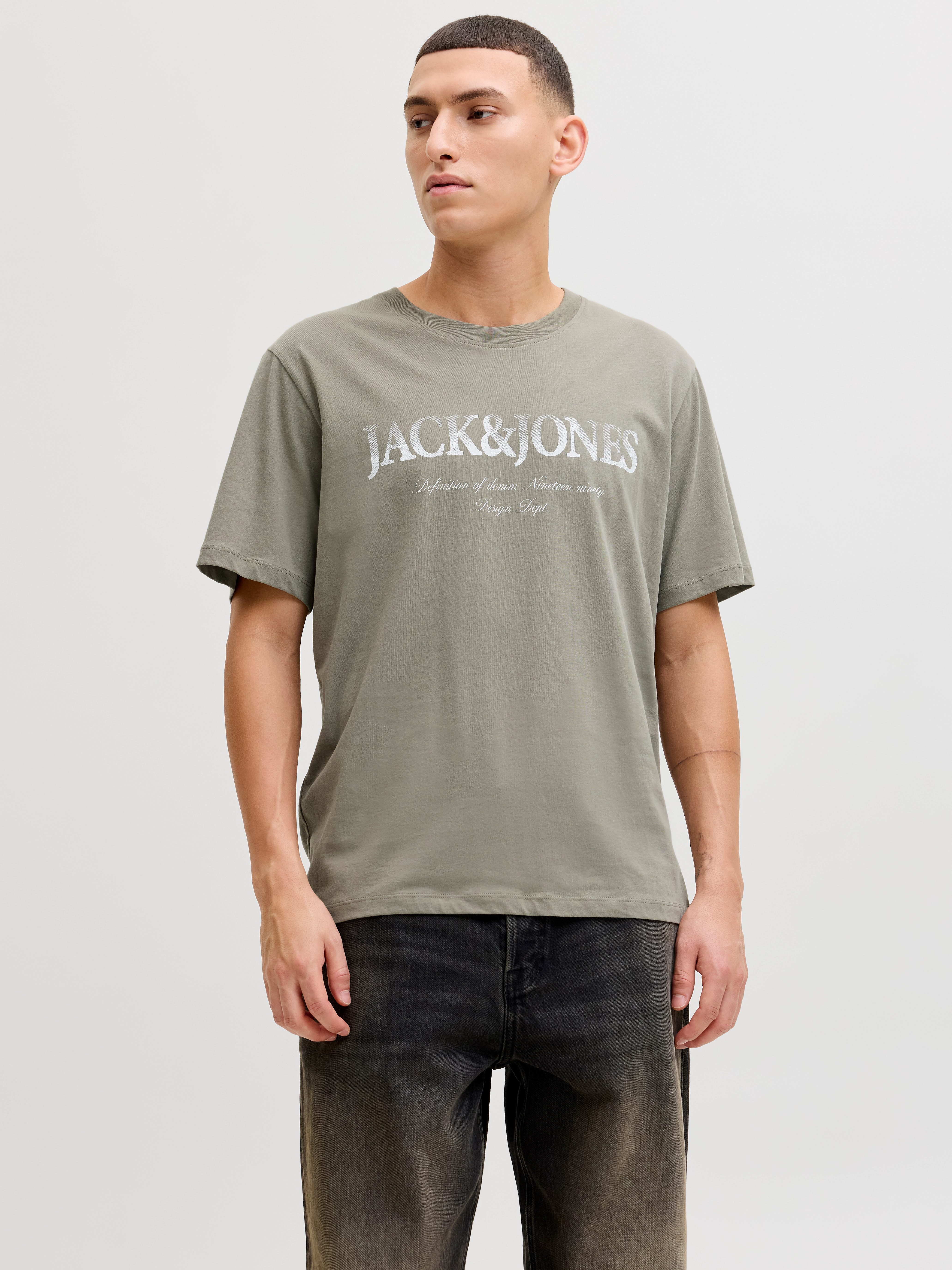 Rundhalsshirt JJDEVIN DAYTONA PRINT TEE SS CREW NECK