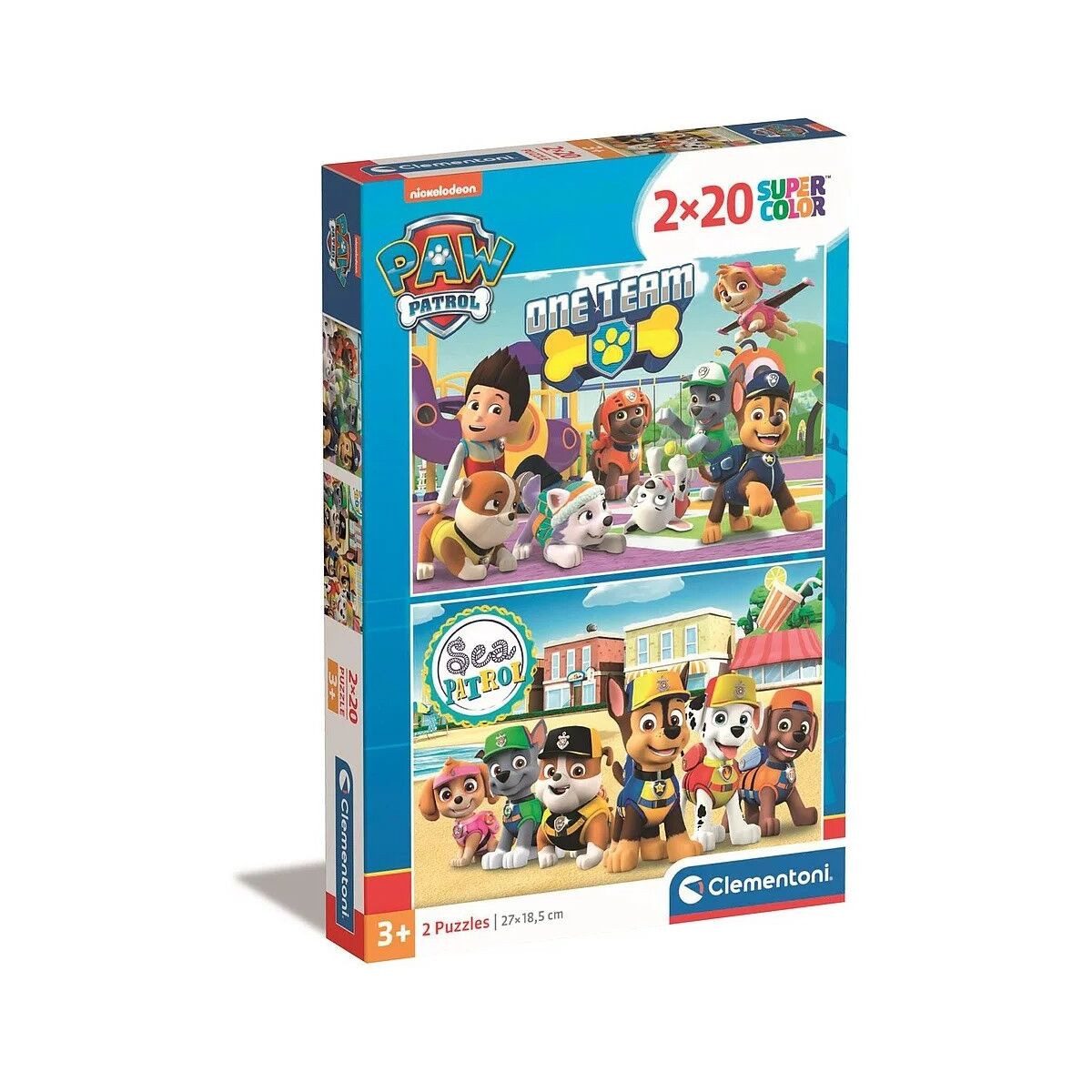 Clementoni® Lernspielzeug Paw Patrol Sea 2x20-teiliges Puzzle Clementoni