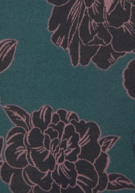 s.Oliver Nachthemd im Blumenmuster mit 3/4-Ärmeln