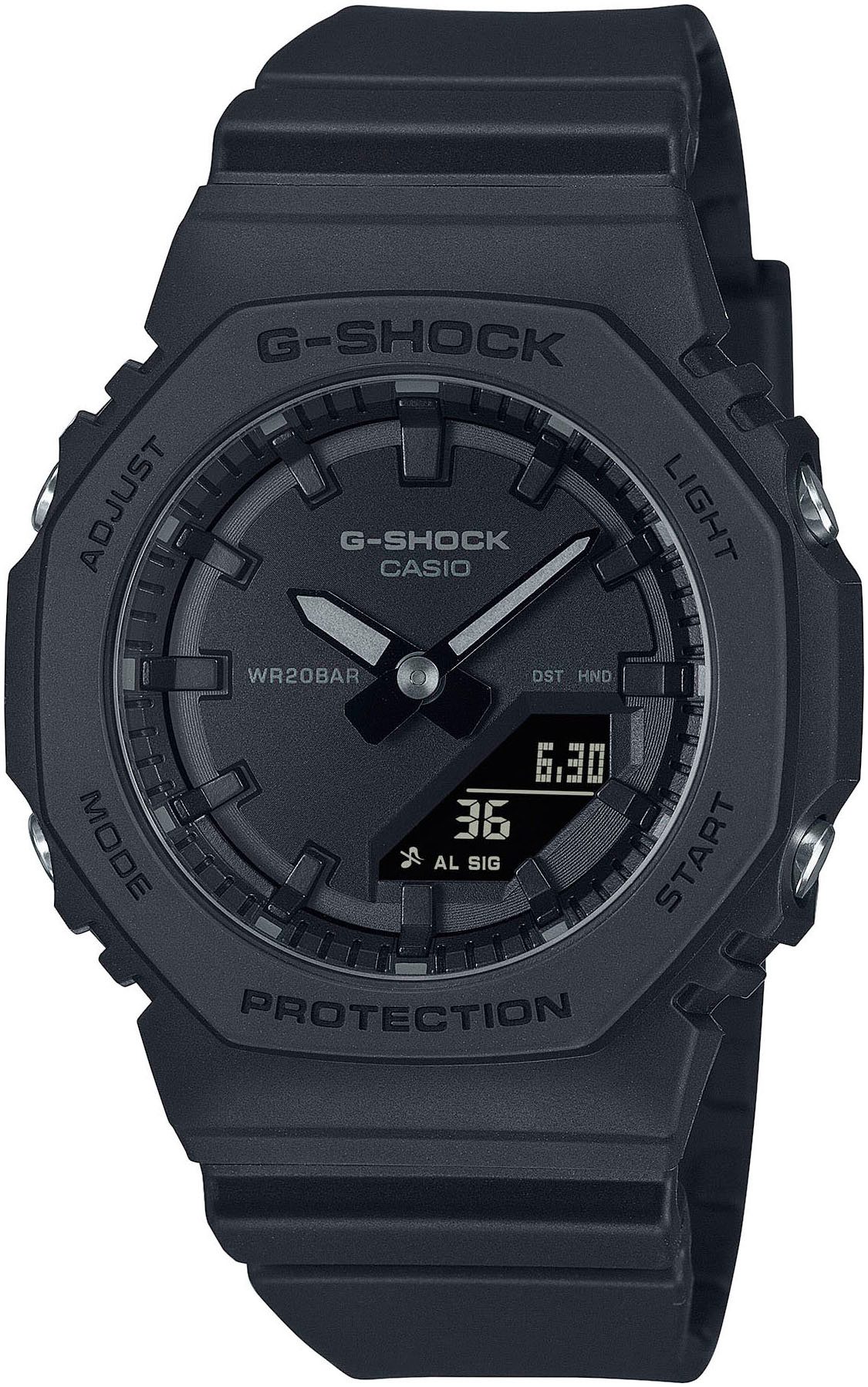CASIO G-SHOCK Chronograph GMA-P2100BB-1AER, Quarzuhr, Armbanduhr, Damenuhr, Herrenuhr, Stoppfunktion, Resinband