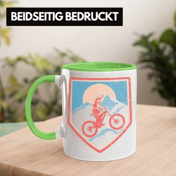 Trendation Tasse Trendation - Moutainbike Geschenk Tasse Mountainbiker Geschenkidee Kinder Kaffeetasse Männer Accessories Grafik MTB Grafiken