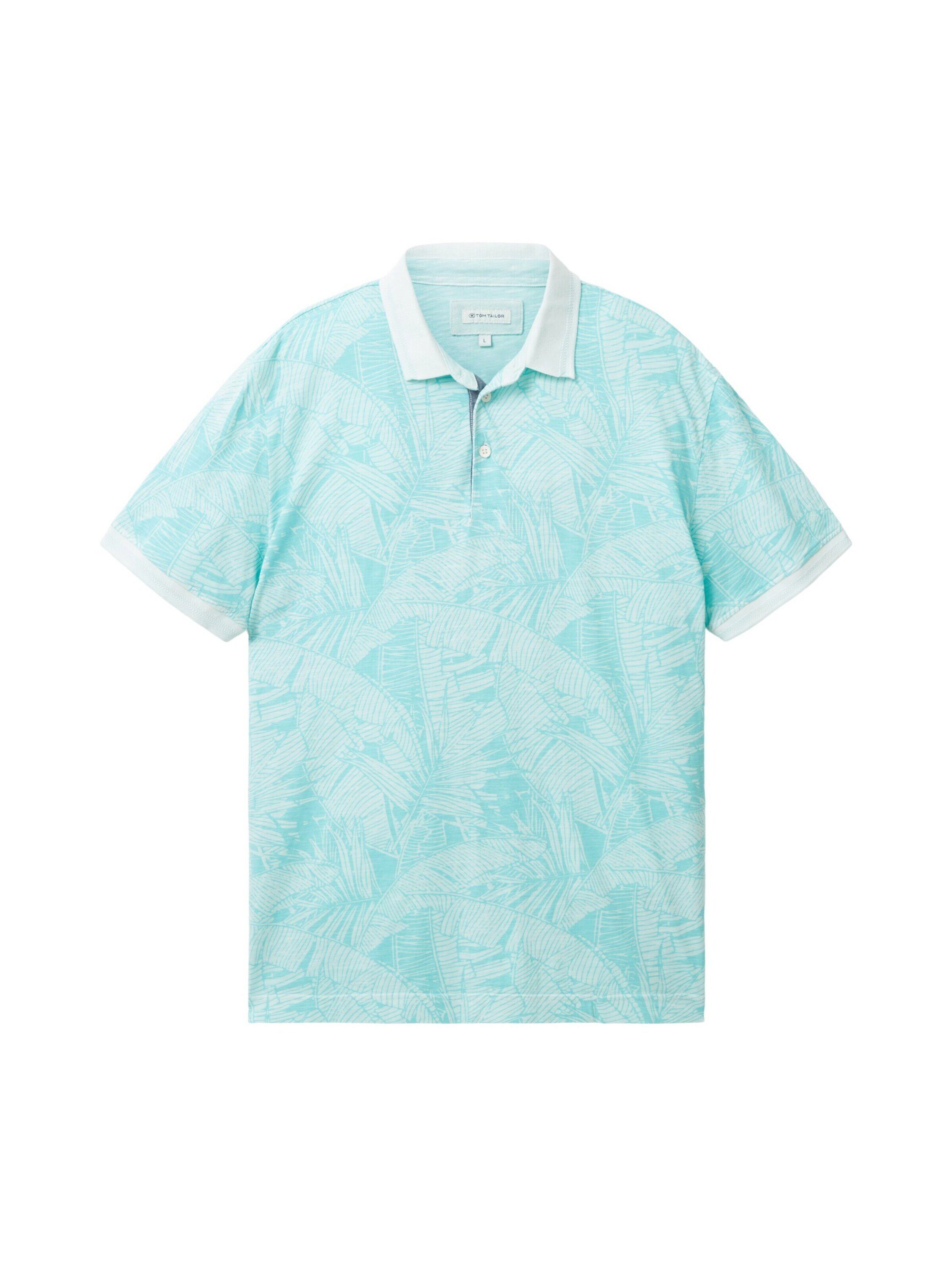 TOM TAILOR T-Shirt (1-tlg) turquoise tonal