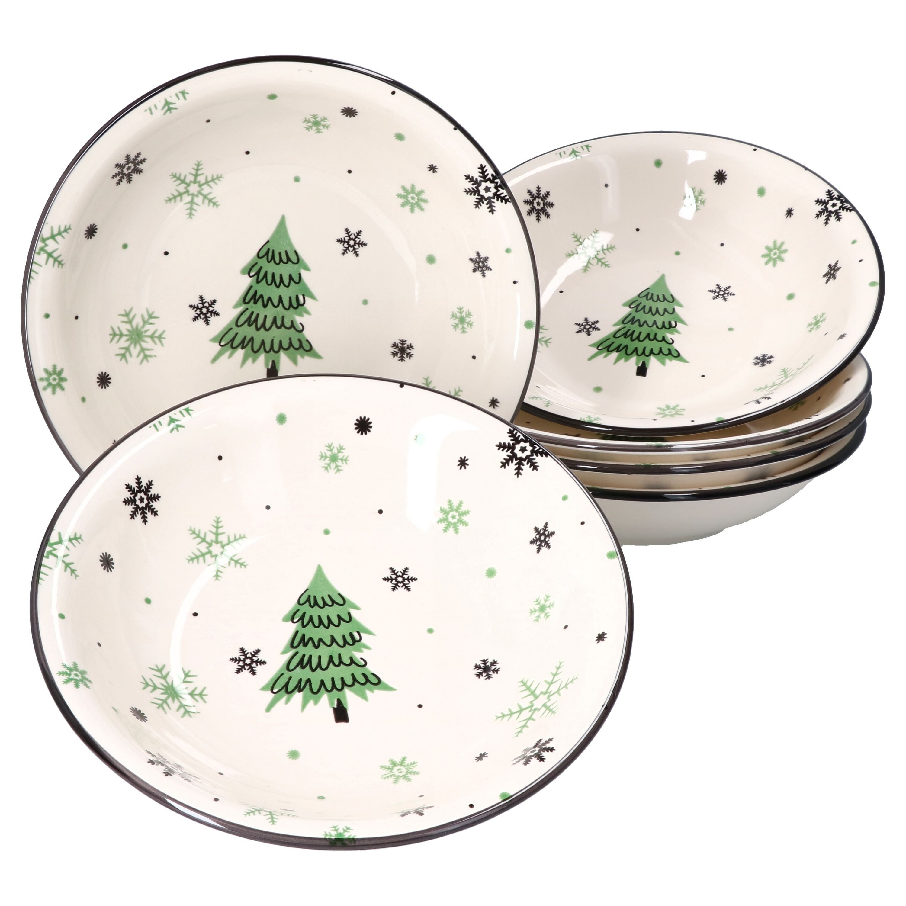 MamboCat Suppenteller 6er Set Suppenteller Weihnachtsbaum 21cm - 23105712