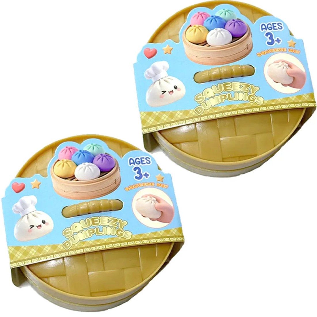 OLi Jumboball Heißer Glitzer-Dumpling-Squishy-Überraschungsbox: Bunte -Sensorik-Fidg, Spielzeuge, Anti-Stress-Quetschbälle