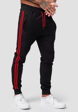 Koburas Jogginghose JG-1642C (Sporthose Trainingshose Sweatpants, 1-tlg., im modischem Design) Fitness Freizeit Casual