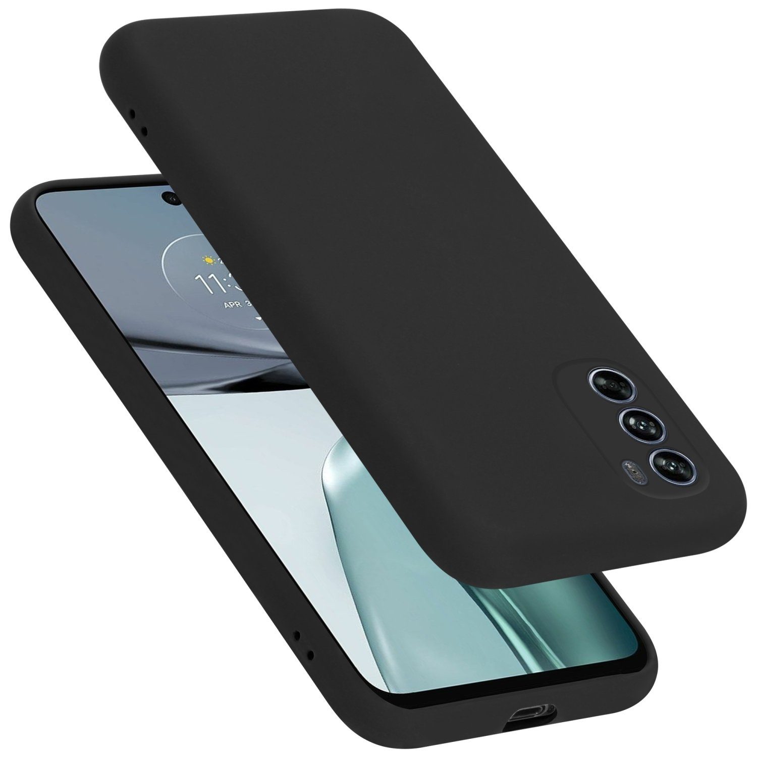 Cadorabo Handyhülle für Motorola MOTO G62 5G Hülle Motorola MOTO G62 5G, Flexible Hülle TPU Silikon Schutzhülle Back Cover Case