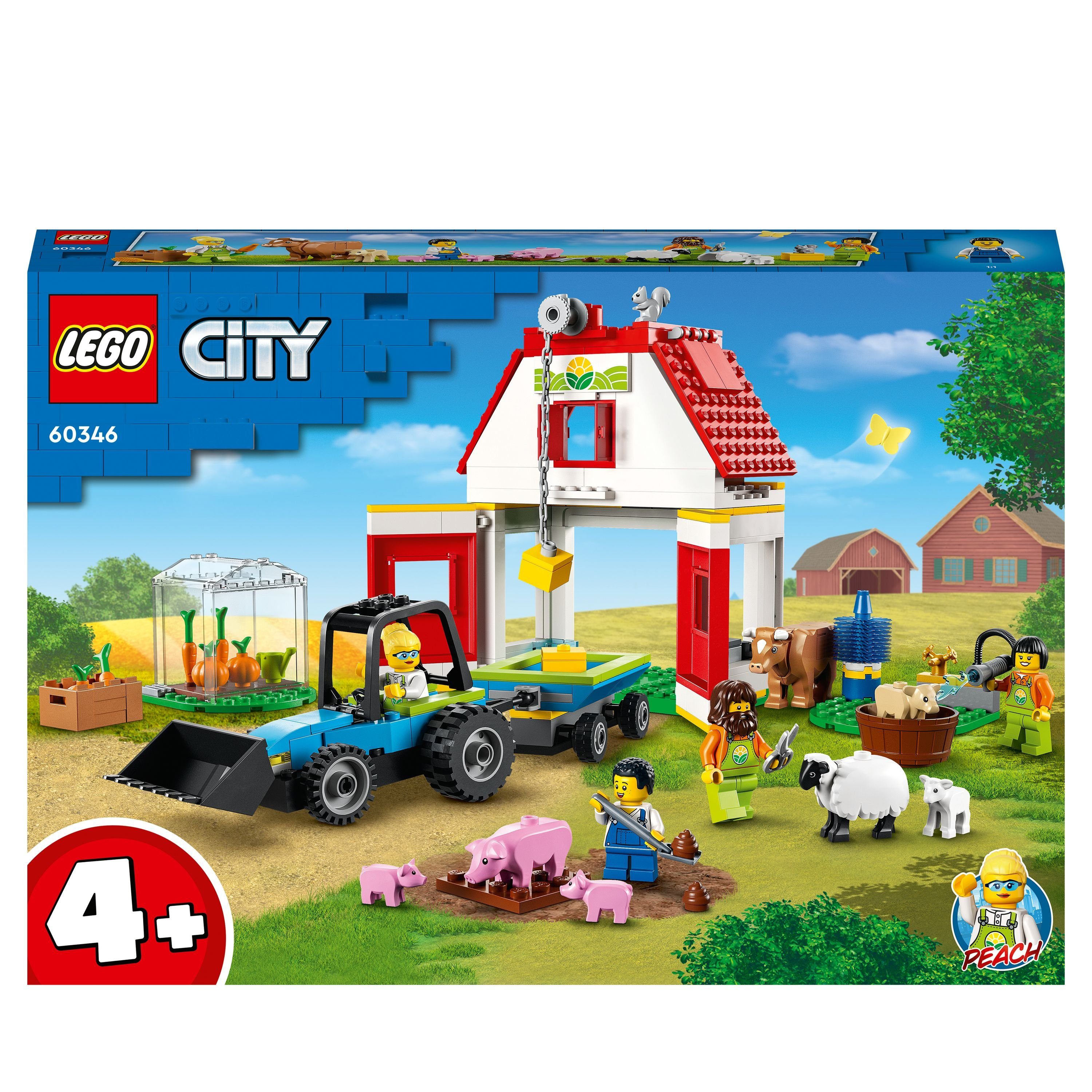 LEGO Bauernhof mit Tieren Konstruktionsspielsteine