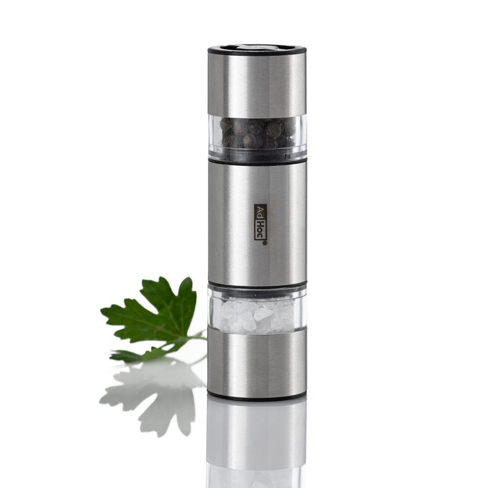 AdHoc Salz-/Pfeffermühle Doppelmühle Duomill Mini Ceramic Mahlwerke 11 cm