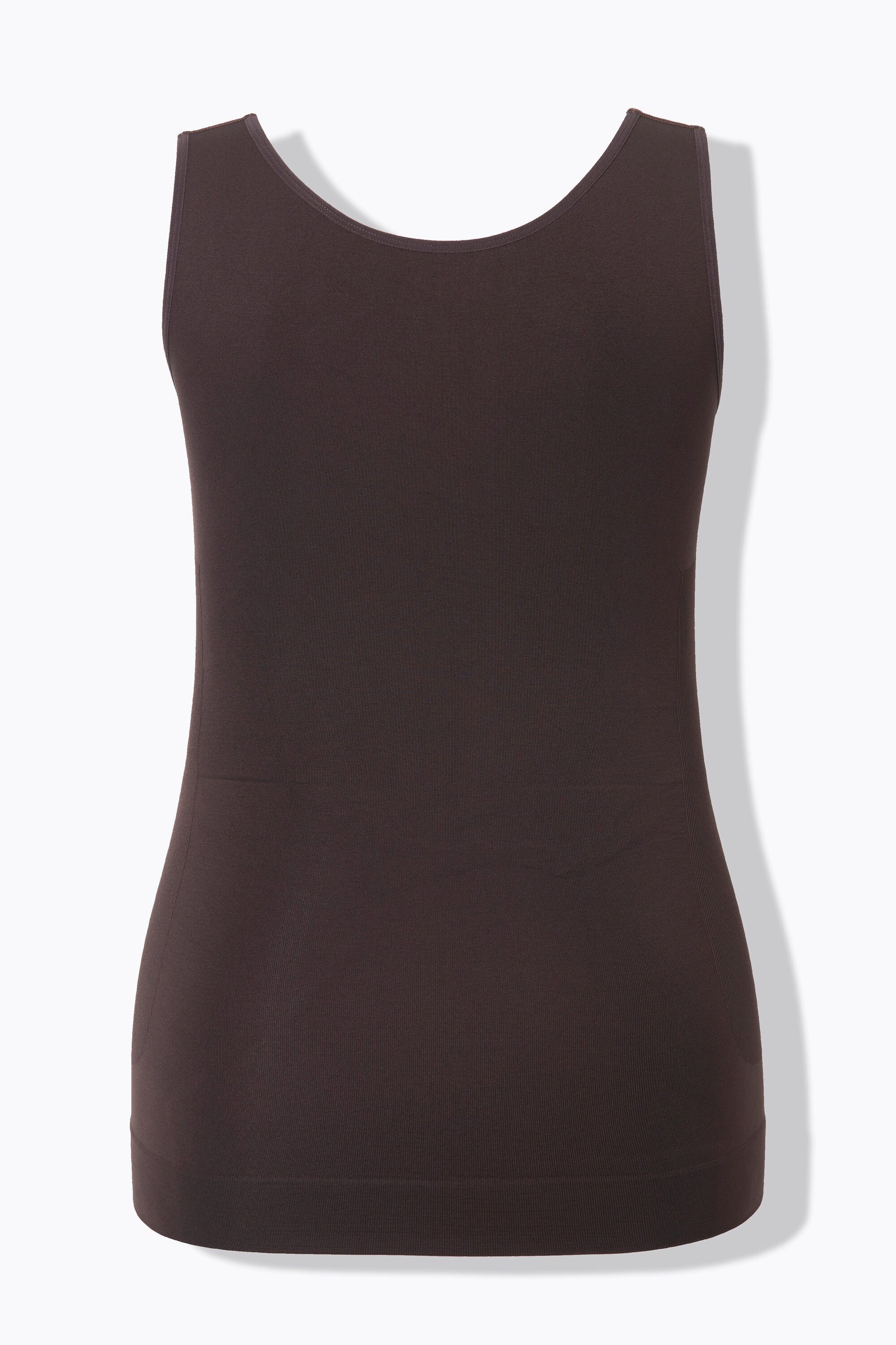 Ulla Popken Shapinghemd Shaping-Top nahtlos V-Ausschnitt ärmellos – Bild 4 von 5