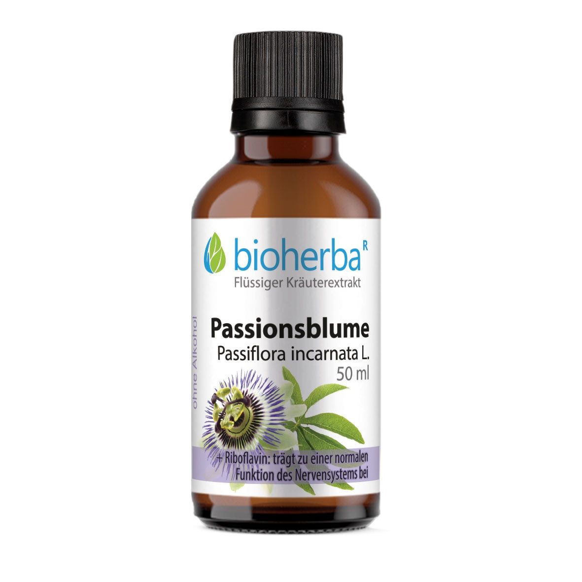BIOHERBA R Passionsblume Passiflora incarnata L. Tropfen Tinktur 100 ml Nahrungsergänzungsmittel
