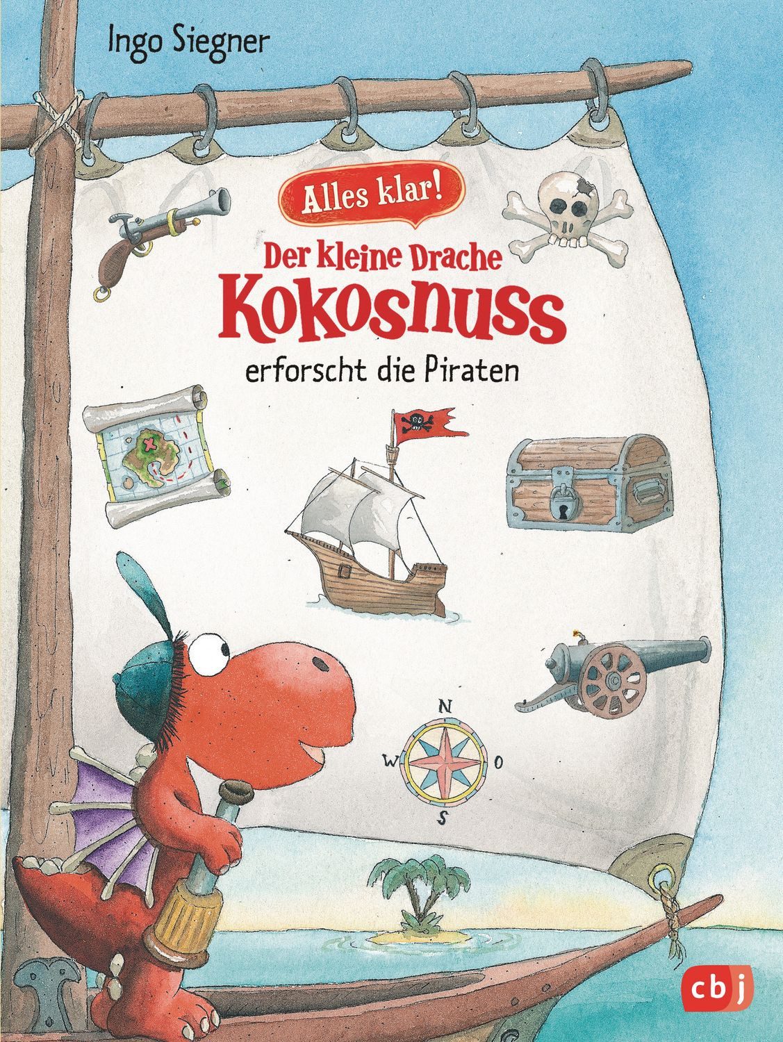 Kinderbuch Alles klar! Der kleine Drache Kokosnuss erforscht die Piraten Mit zahl Ingo Siegner