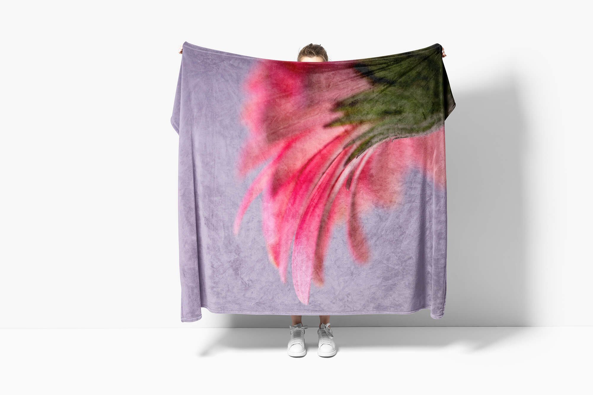 Makro, Kuscheldecke Fotomotiv Blüte Art Strandhandtuch schöne Saunatuch Handtuch Sinus (1-St), Handtuch Baumwolle-Polyester-Mix Handtücher mit