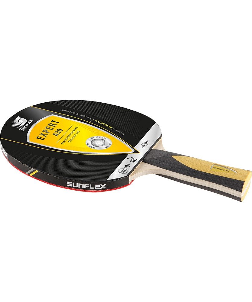 Tischtennisschläger Expert A30 - mit 1,5mm Schwamm und Mandarin-Belag, ITTF zugelassen