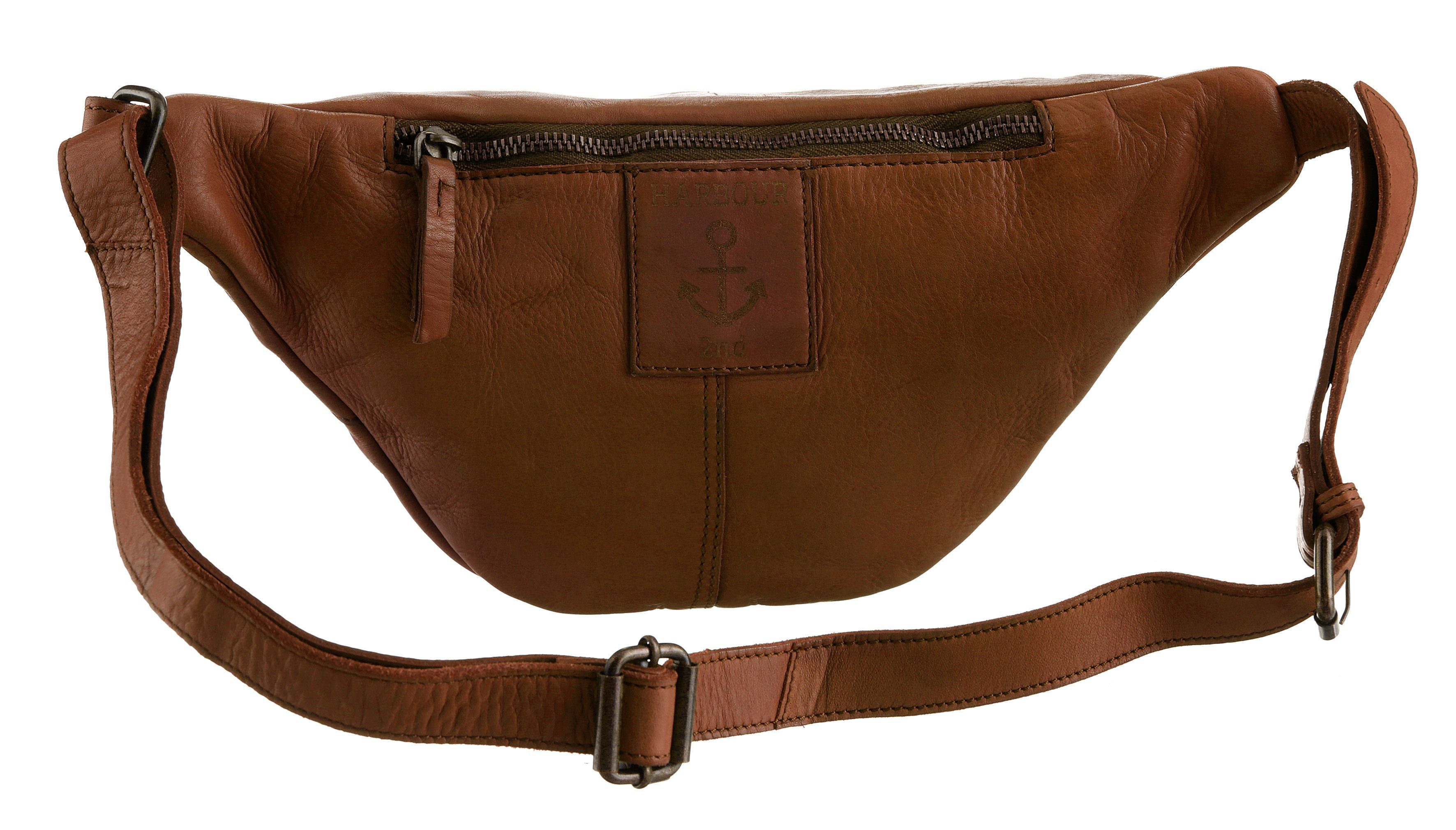 HARBOUR 2nd mit cognac Logo-Anhänger charming Jamie, Bauchtasche