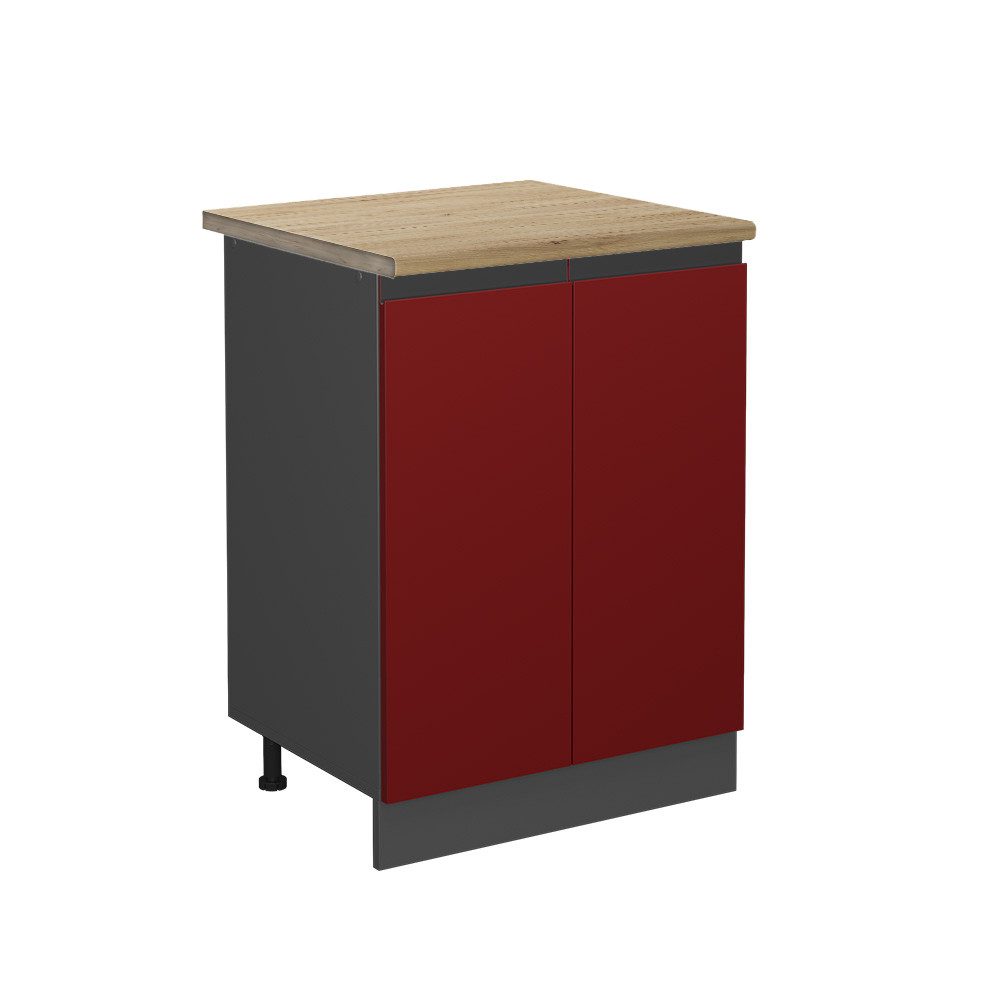Vicco Unterschrank R-Line, Rot/Anthrazit, 60 cm, günstig online kaufen