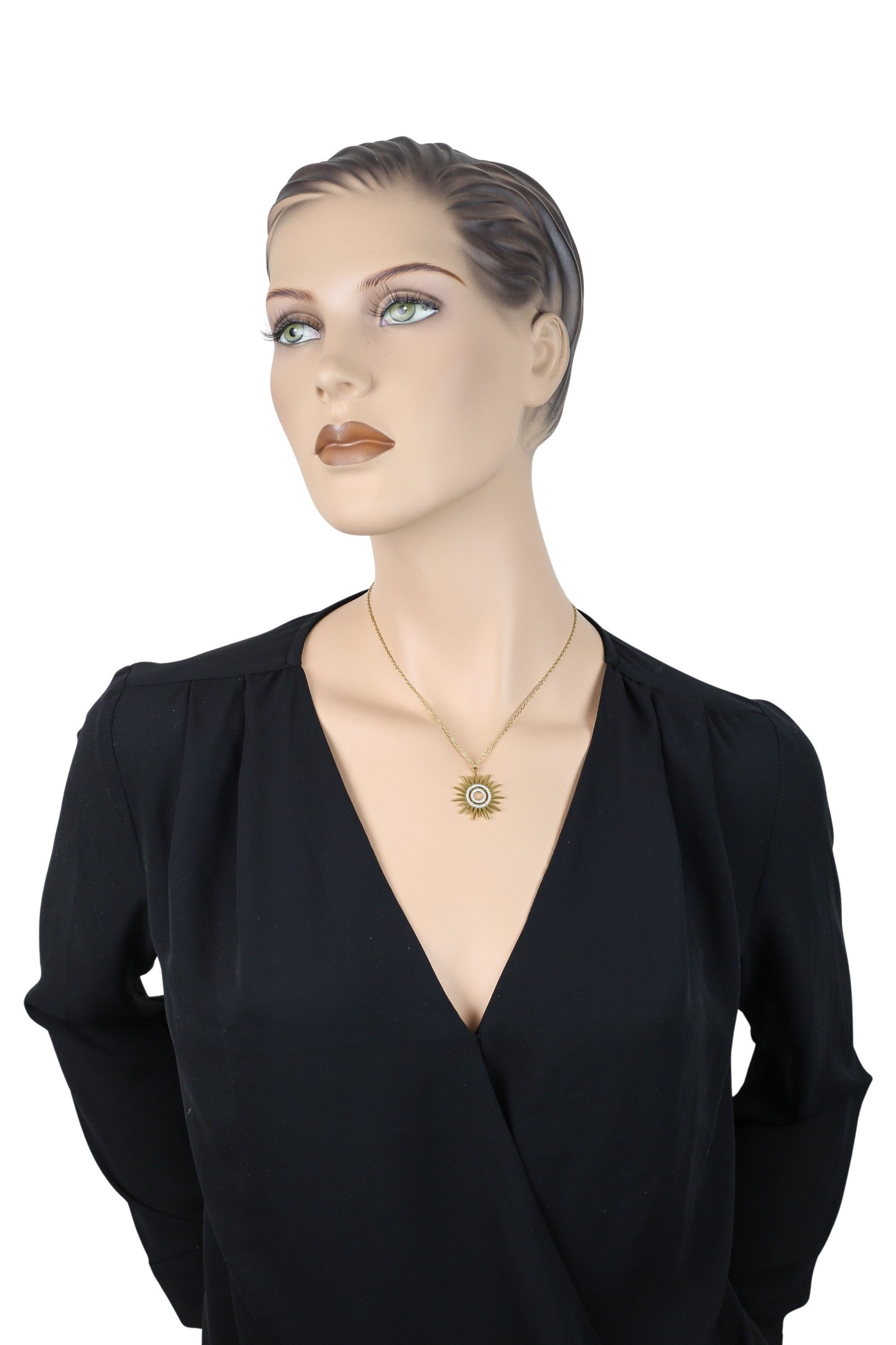 COLLEZIONE ALESSANDRO Kette mit Anhänger "Sun Glow" filigrane Sonne mit Str günstig online kaufen