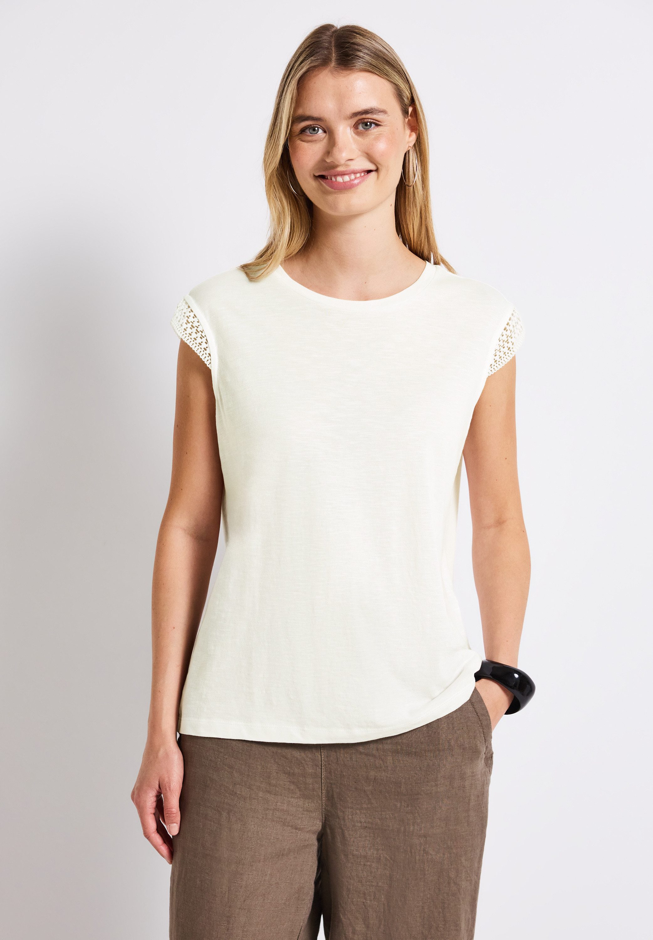 STREET ONE T-Shirt im soften Baumwoll-Mix günstig online kaufen