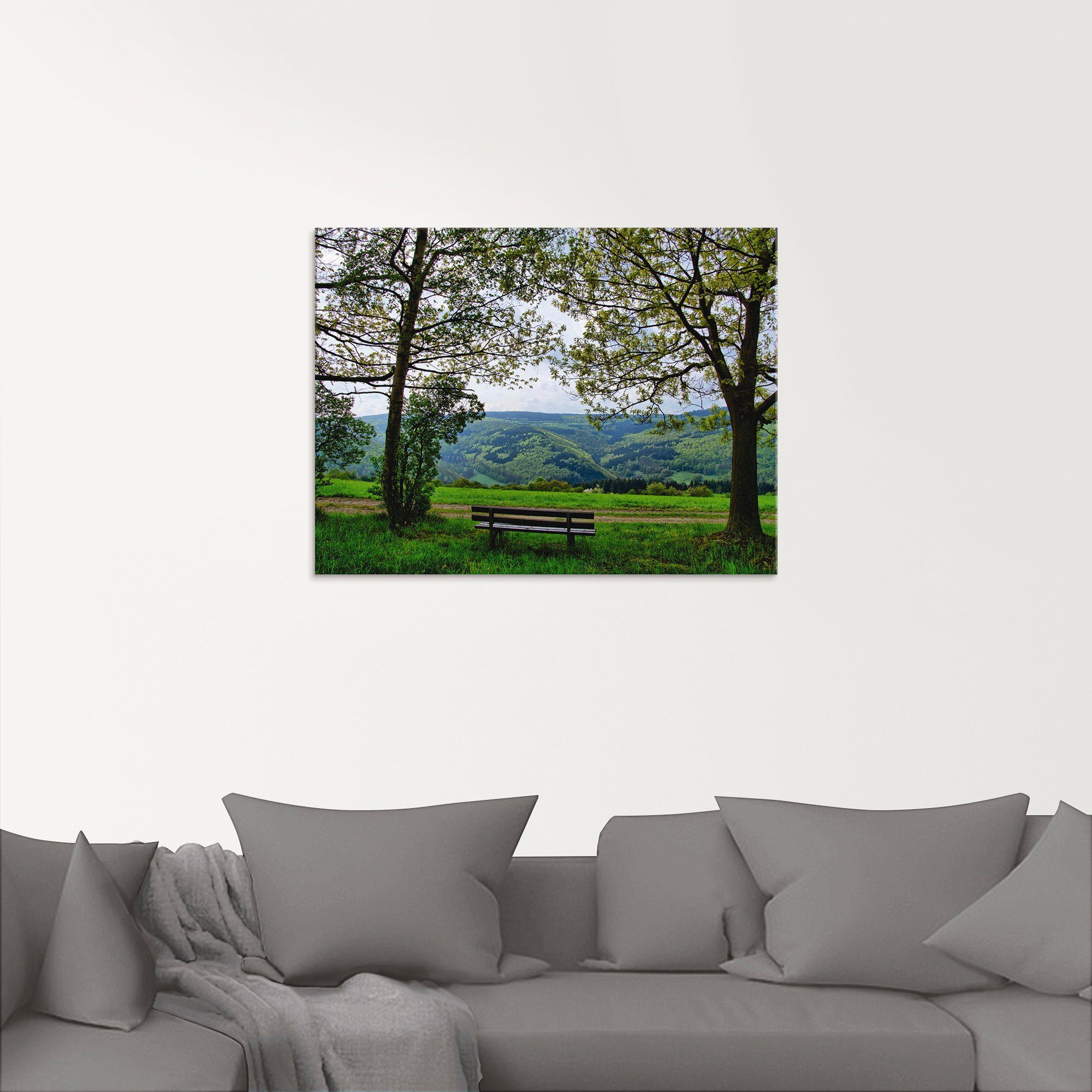 Artland Glasbild »Ausblick in den Frühling«, Felder (1 Stück)-HomeTrends