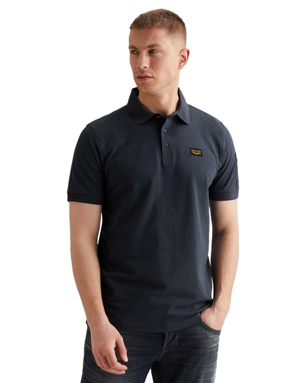 PME LEGEND Poloshirt SHORT SLEEVE POLO AMERICAN CLASSIC (1-tlg) mit Stretch