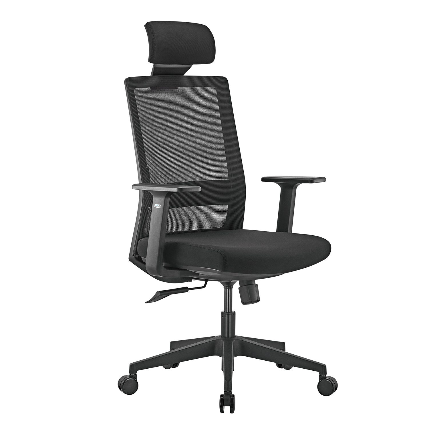 Ergo Office Schreibtischstuhl ER-425, Ergonomischer Bürostuhl verstellbar schwarz 150kg