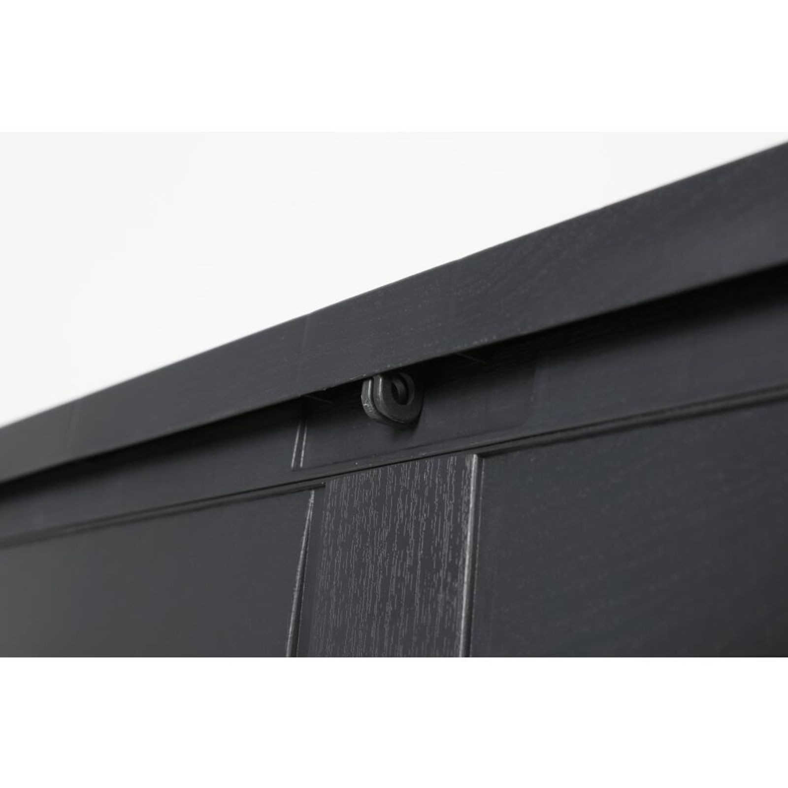 BURI Auflagenbox Balkon-Truhe Holzoptik Aufbewahrunsbox Kissentruhe Auflagenbox