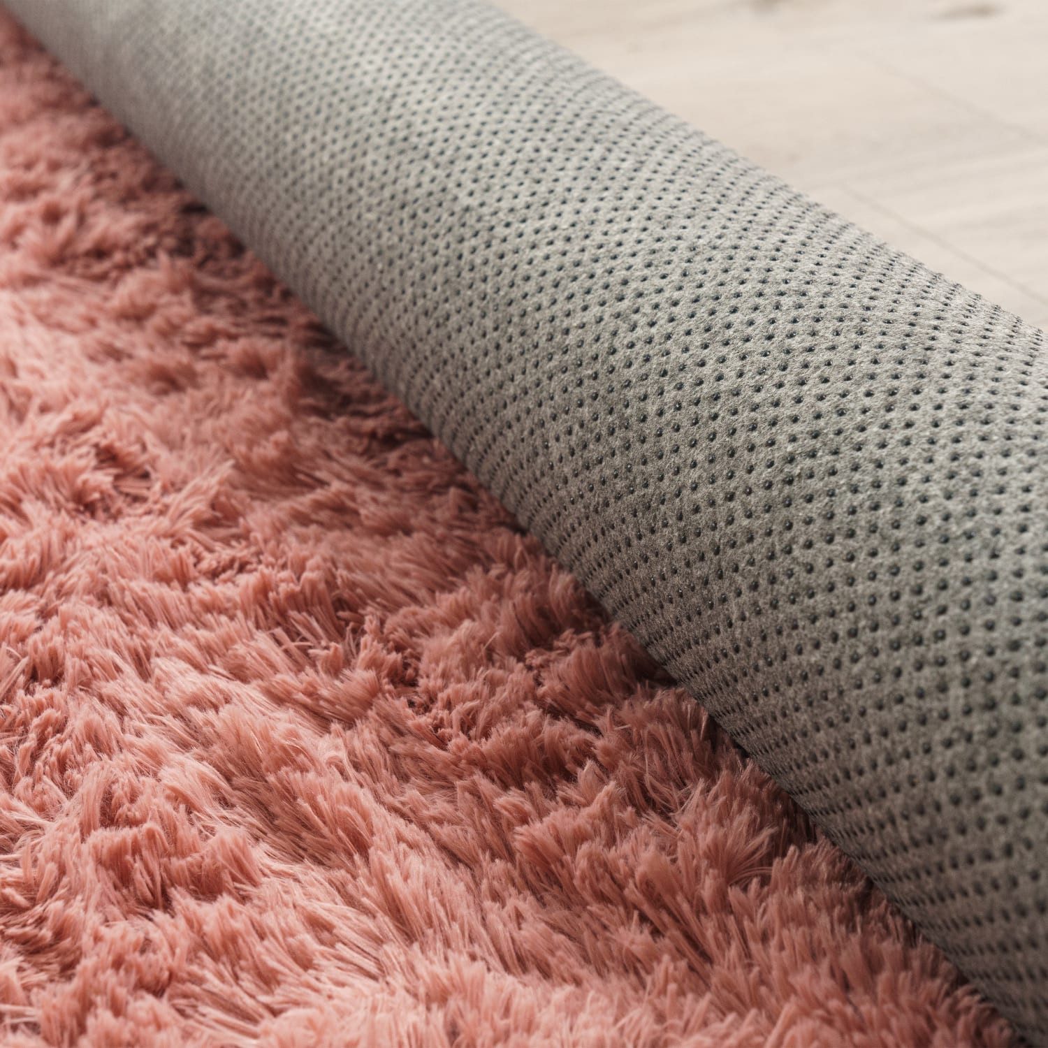 KADIMA DESIGN Teppich waschbar Unifarben Schlafzimmer Hochflor Teppich Shaggy, Rechteckig, Höhe: 37 mm, Florhöhe: 33 mm, 100% Polyester, Läufer, 60x100cm, Fuchs – Bild 5 von 5