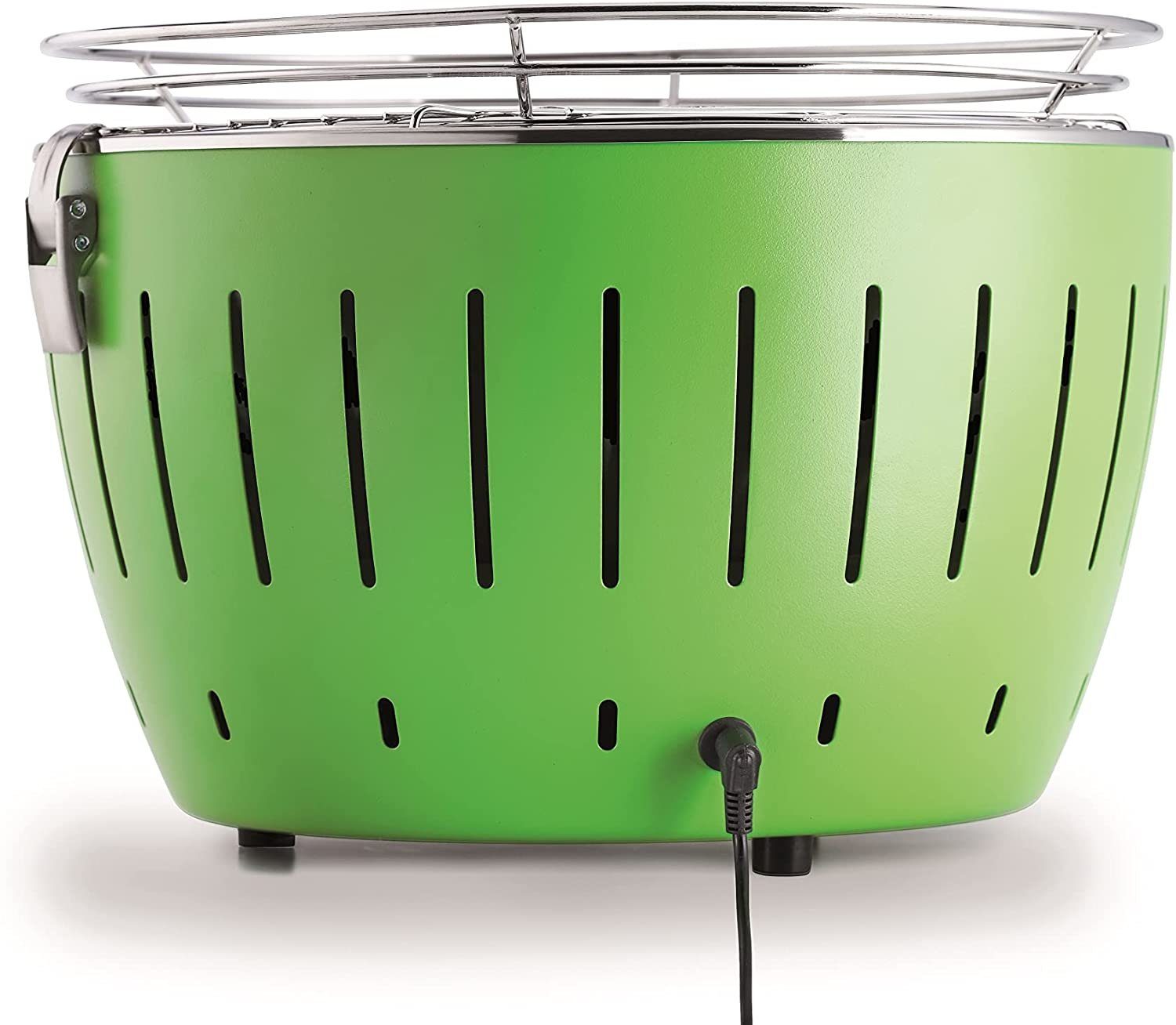 LotusGrill Holzkohlegrill LotusGrill S Small Kompakt Starter-Set Feuerrot Holzkohlegrill 5 tlg