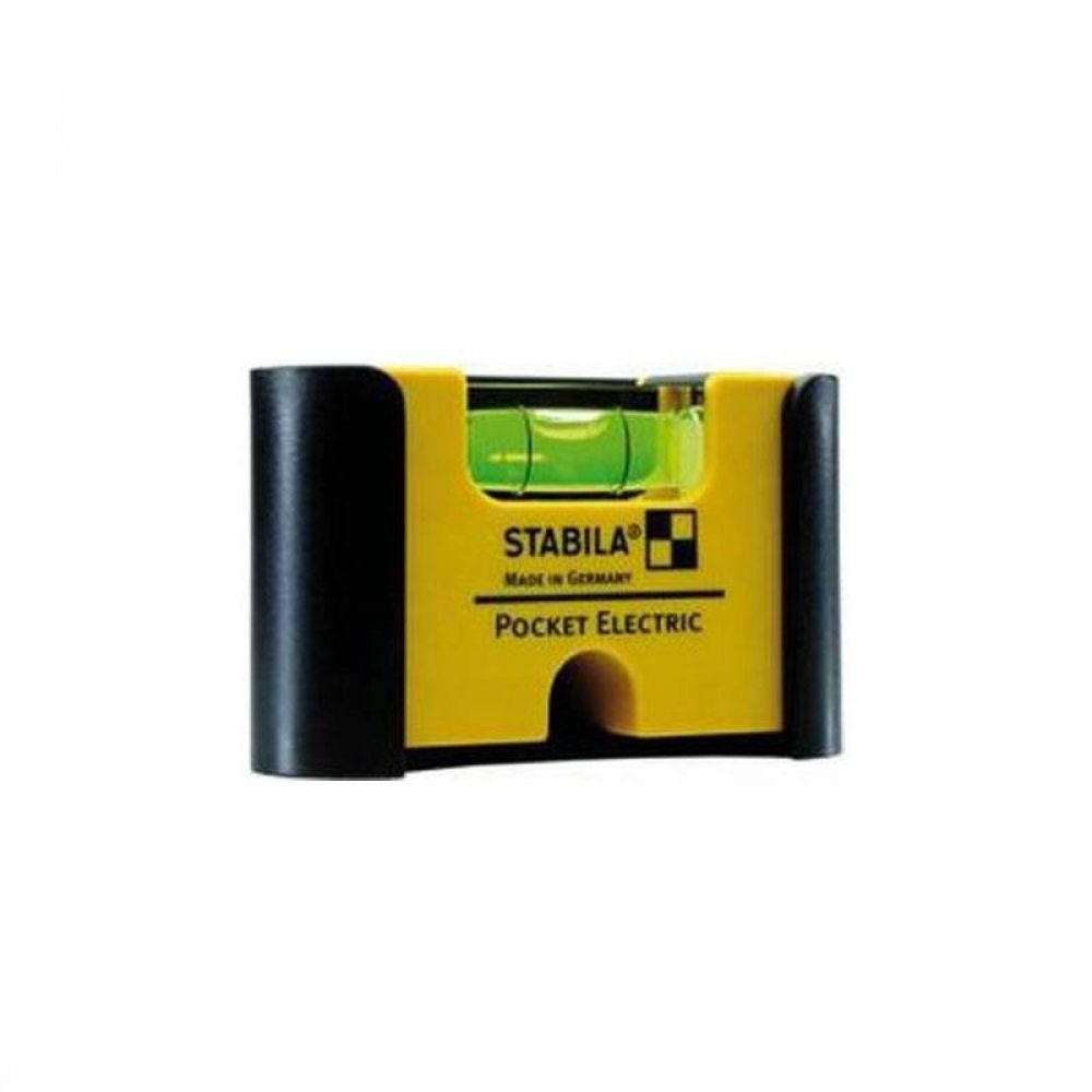 Stabila Wasserwaage Stabila Mini Wasserwaage Pocket Electric mit Gürtelclip
