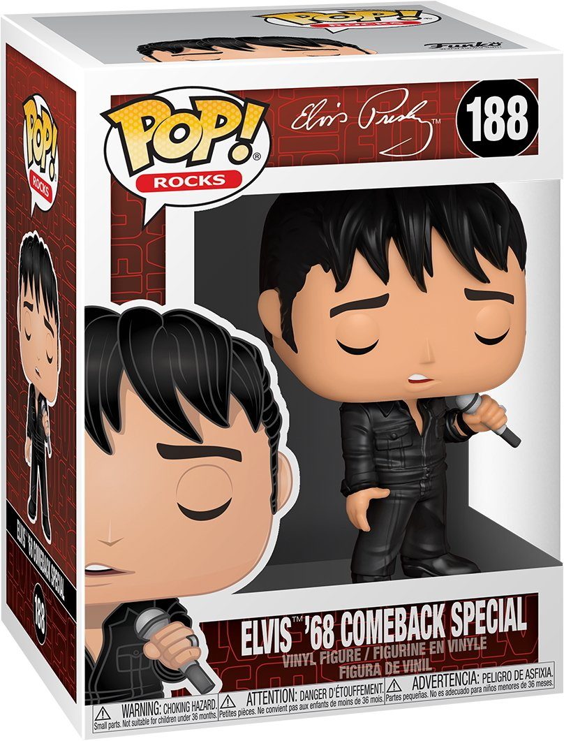 Funko Spielfigur Elvis Presley - Elvis 68 Comeback Special 188 Pop!