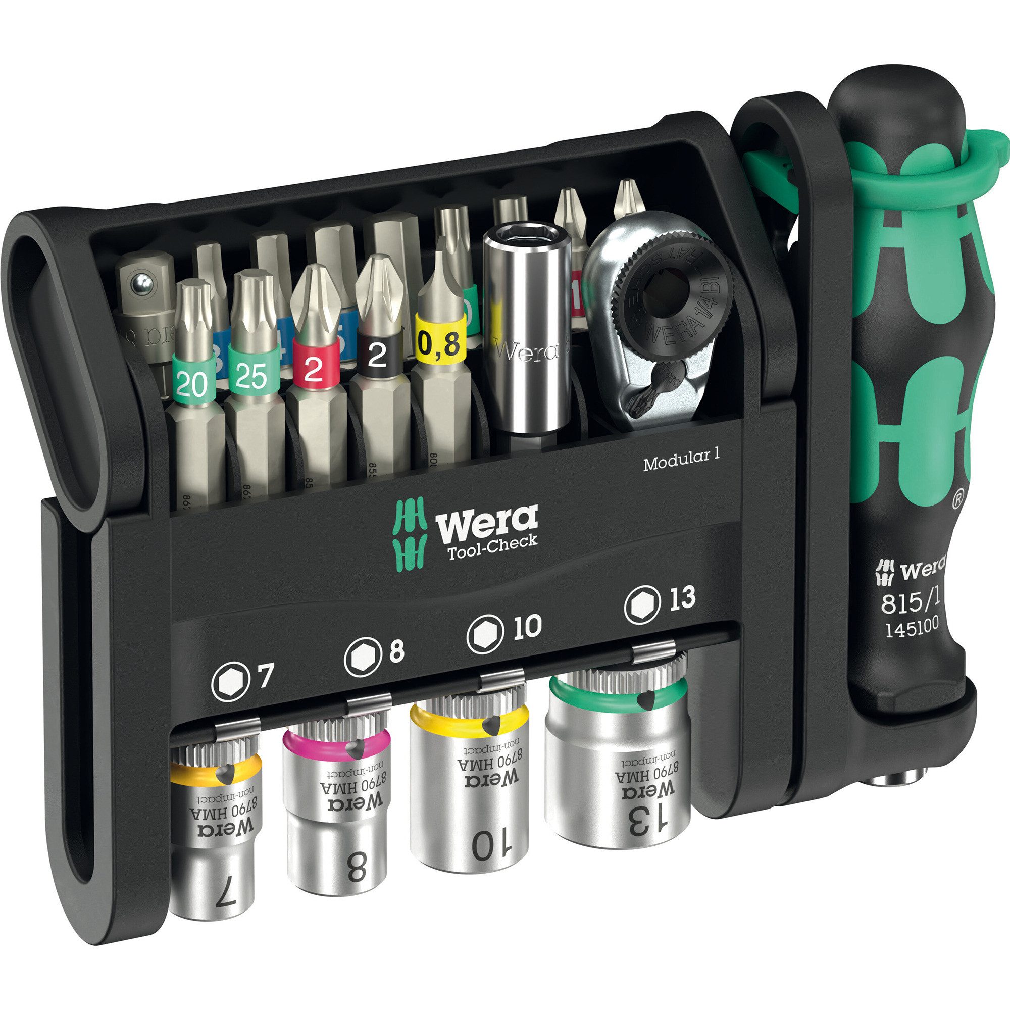 Werkzeugset Wera Tool-Check Modular 1, Bit-Satz, (21-teilig