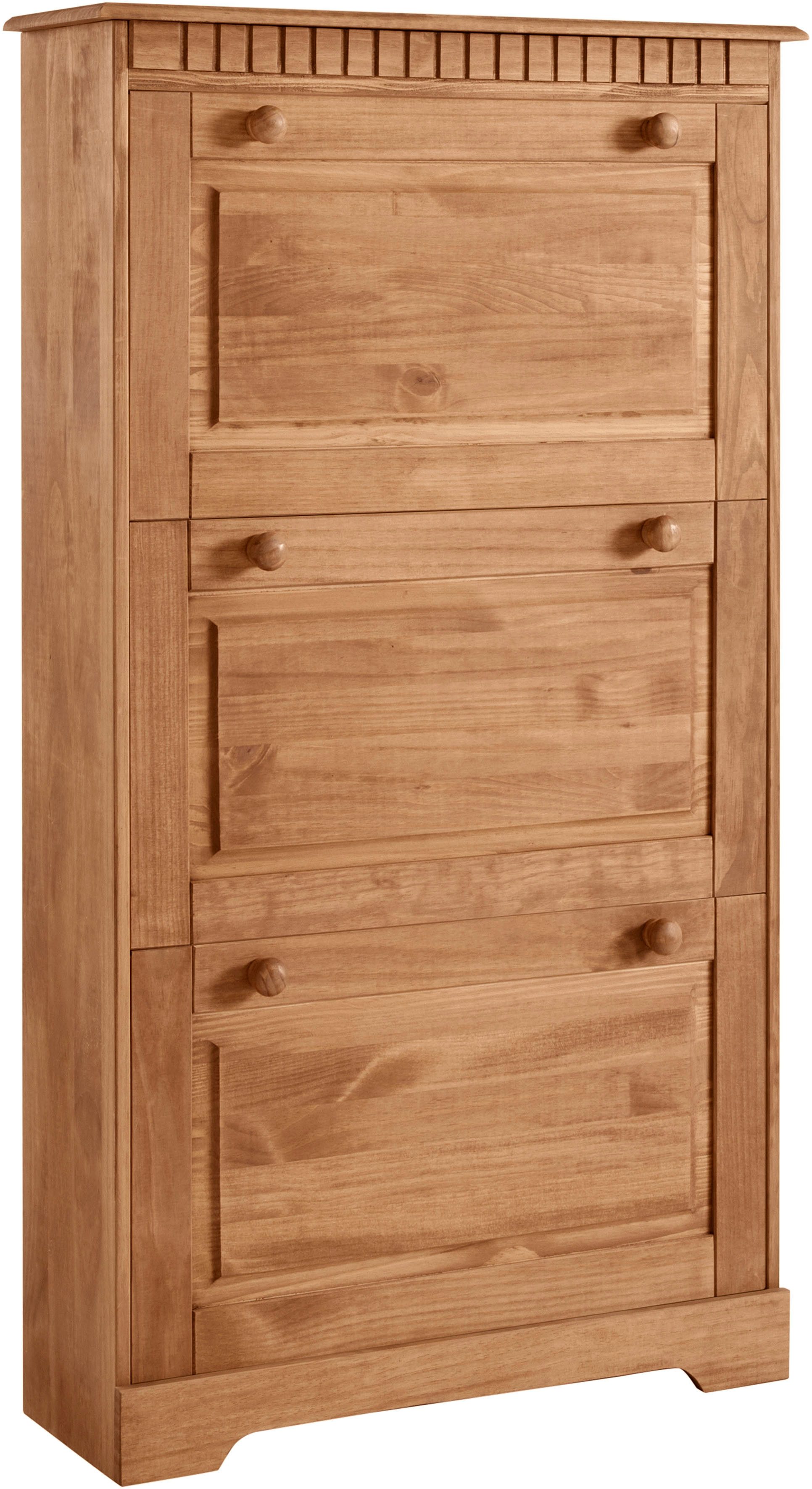 Home affaire Schuhschrank "Lisa" mit 3 Klappen, Höhe 134 cm, Breite 75 cm günstig online kaufen