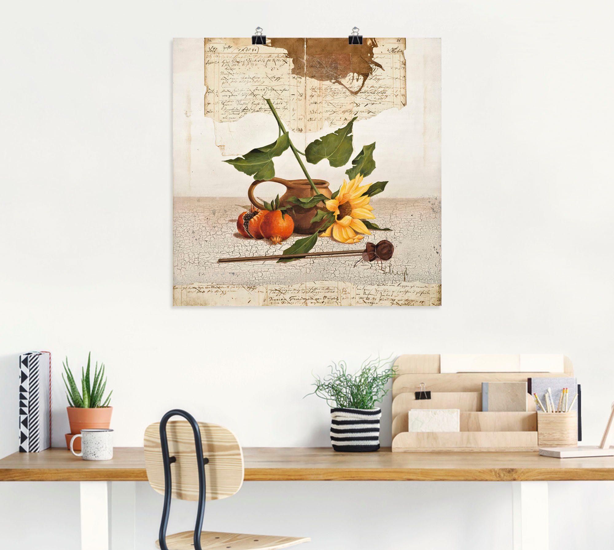 Wandaufkleber der Früchten in St), oder Leinwandbild, (1 Poster in Größen von Wandbild Artland als Sonne, versch. Arrangements Genießen