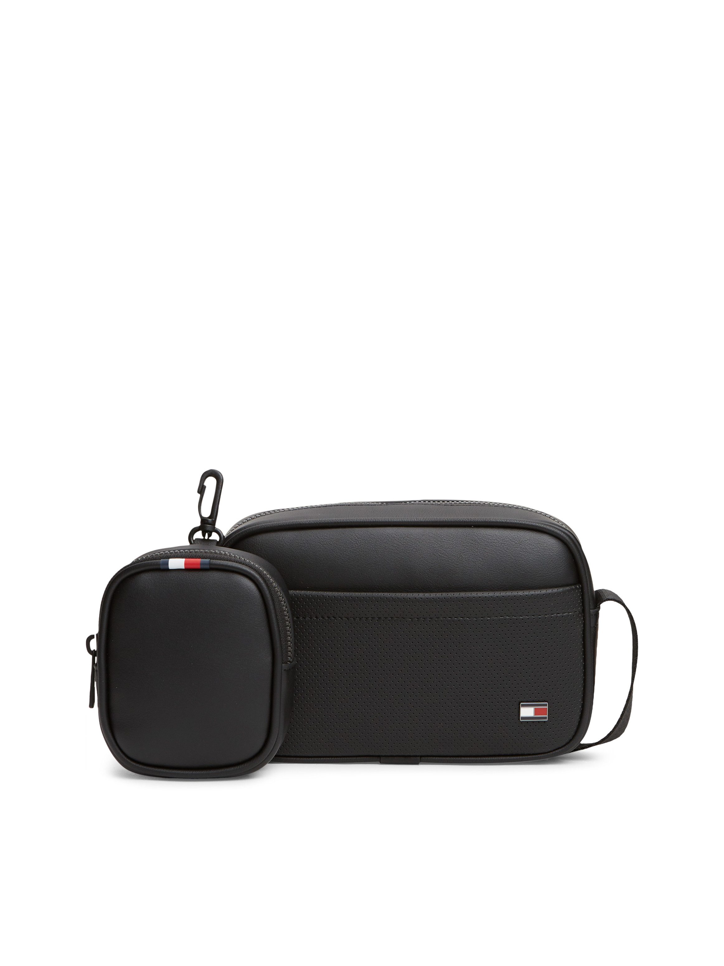 Tommy Hilfiger Kameratasche TH FOUNDATION CAMERA BAG (Set, Mit kleinem RV-Täschchen), Unisex Minibag mit typischer Logoflagge