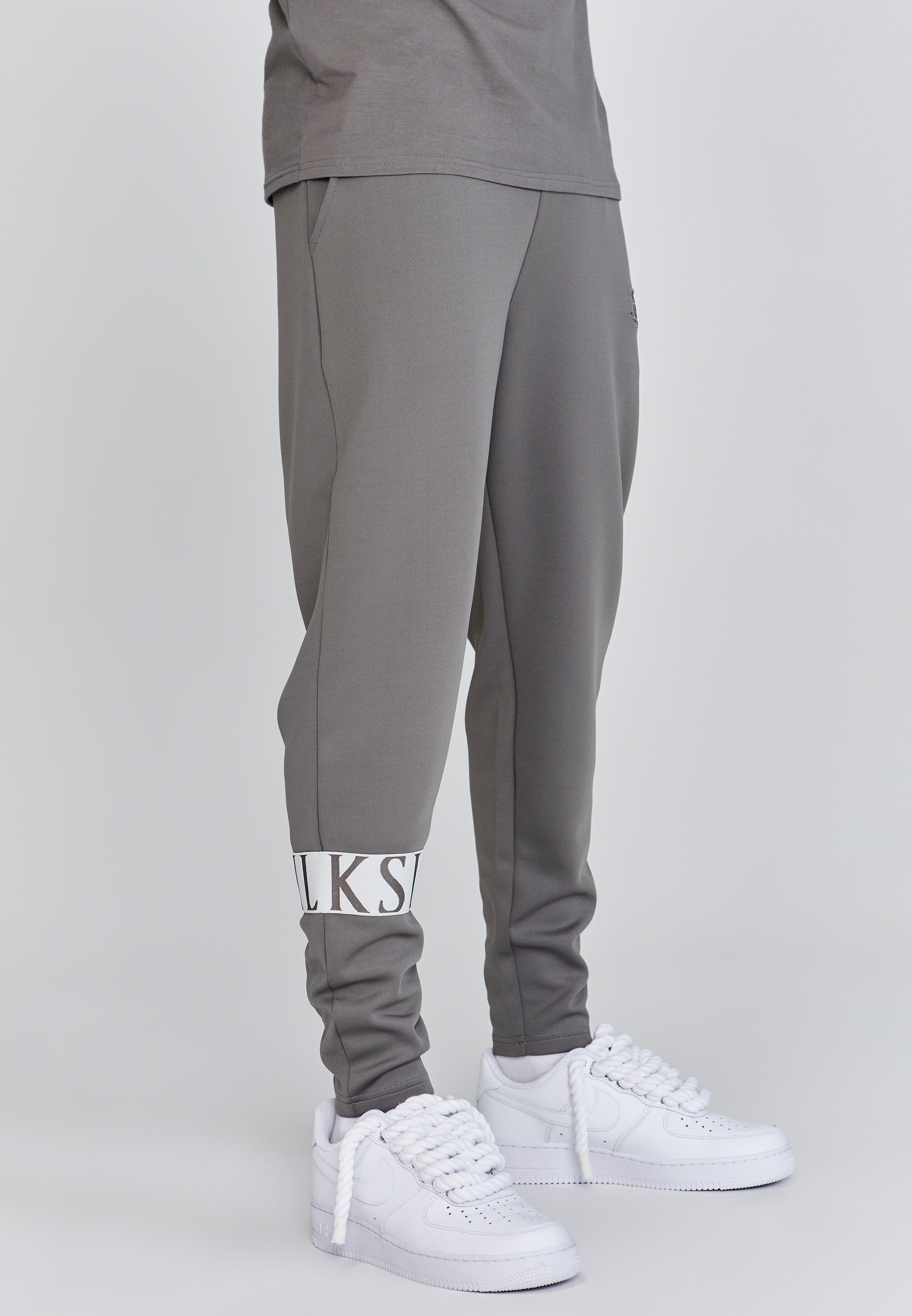 Siksilk Jogger Pants SikSilk Herren Graue Dynamic Jogginghose