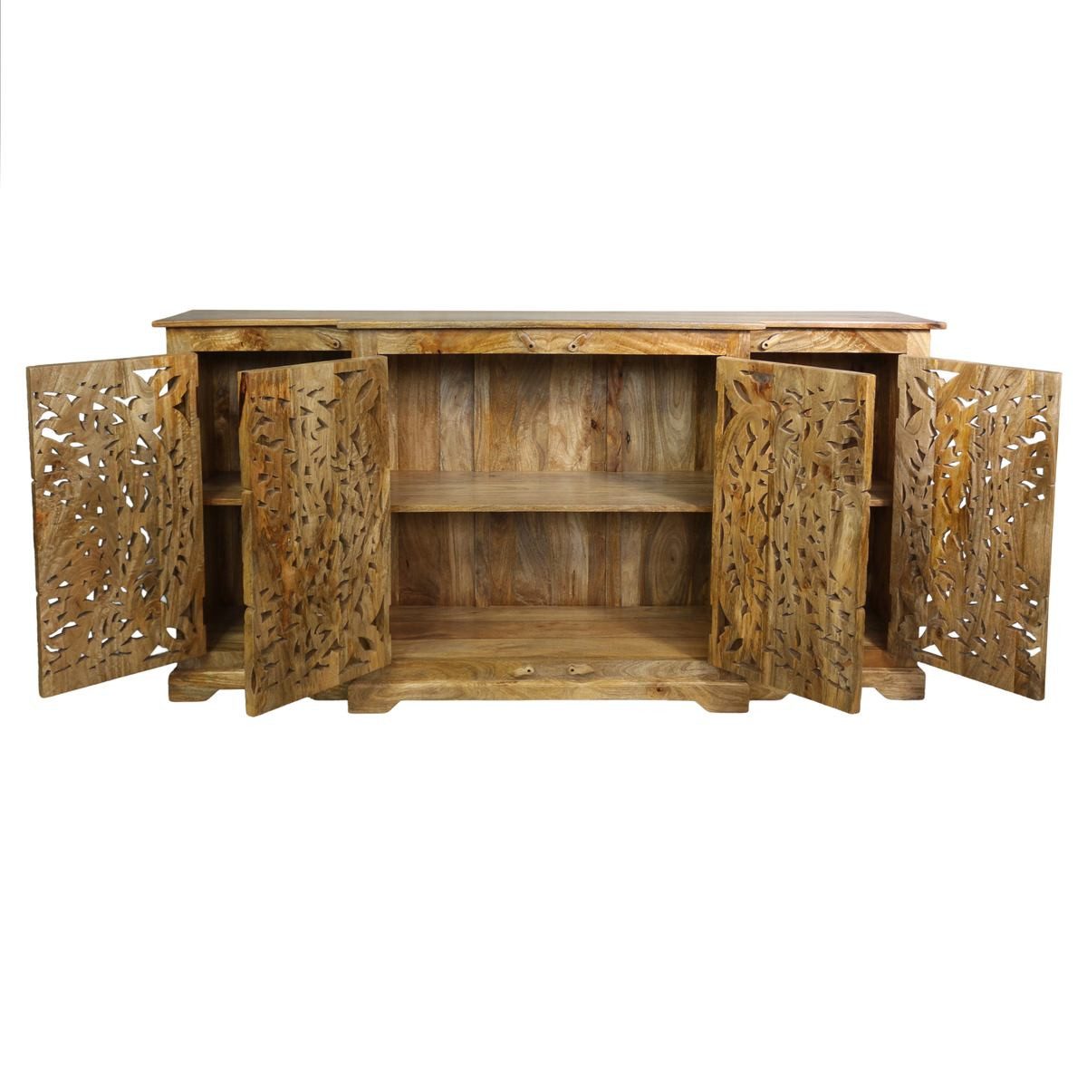 Oriental Galerie Unterschrank Indien Sideboard Mira Natur 180 cm