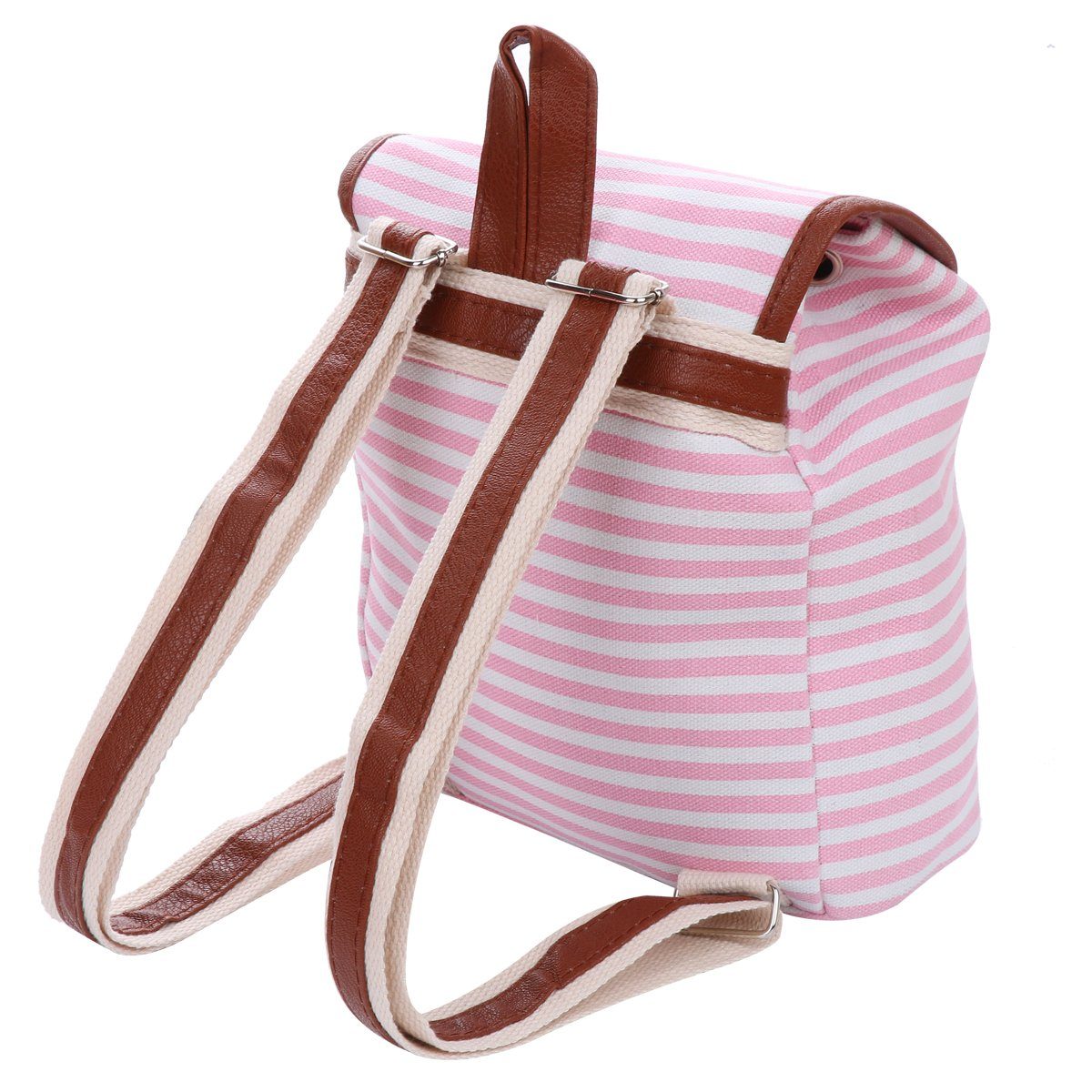 Sonia Originelli Umhängetasche XS Rucksack rosa-marine Maritim Streifen Daypack "kleiner Seestern"