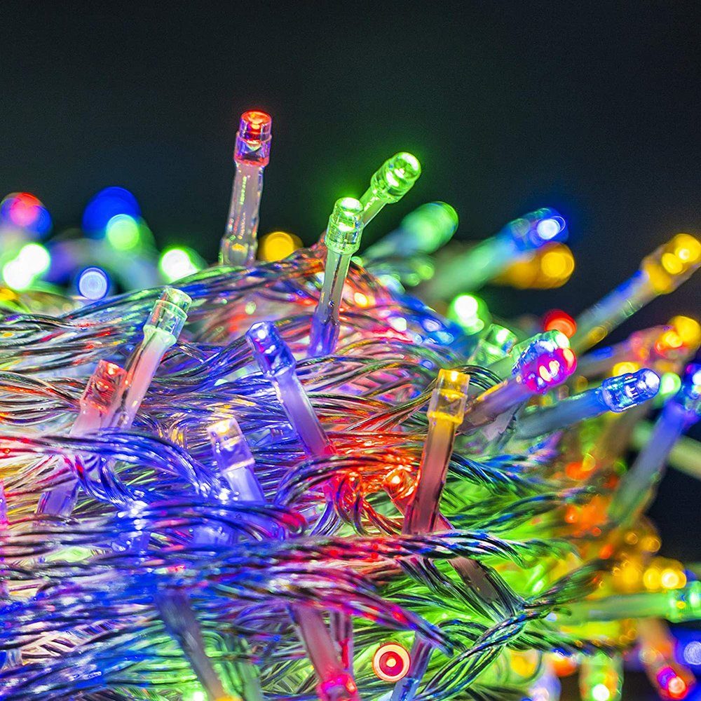 Rosnek LED-Lichterkette 10M-100M, Wasserdicht, 8 Halloween modi, Weihnachten Hochzeit, Ostern Für Multicolor Speicherfunktion; Party Deko Schlafzimmer