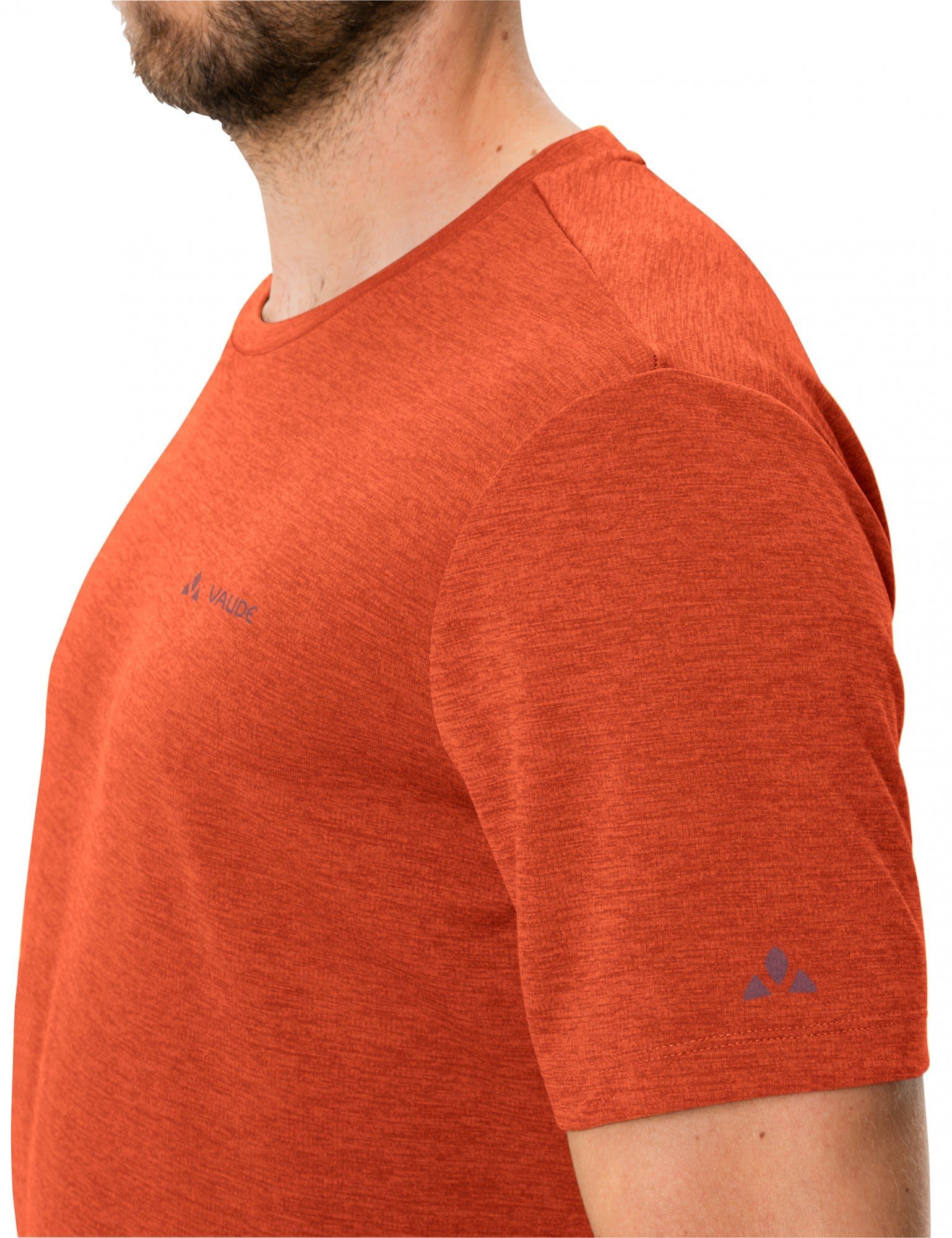 Mens Herren T-shirt Kurzarm-Shirt Essential Red Glowing VAUDE T-Shirt Vaude