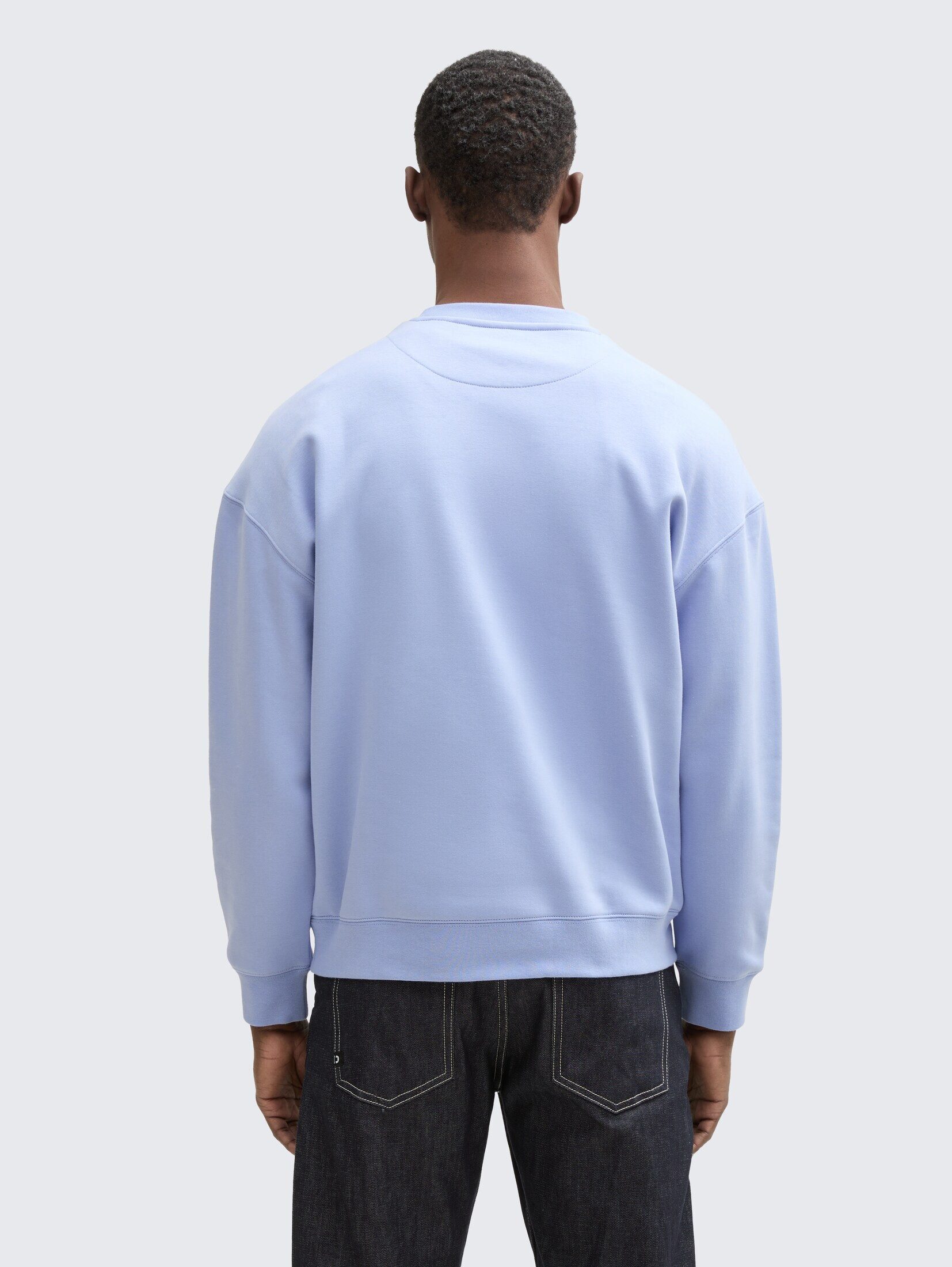 TOM TAILOR Denim Sweatshirt Strick & Sweatshirts Relaxed Sweatshirt mit Logo-Print