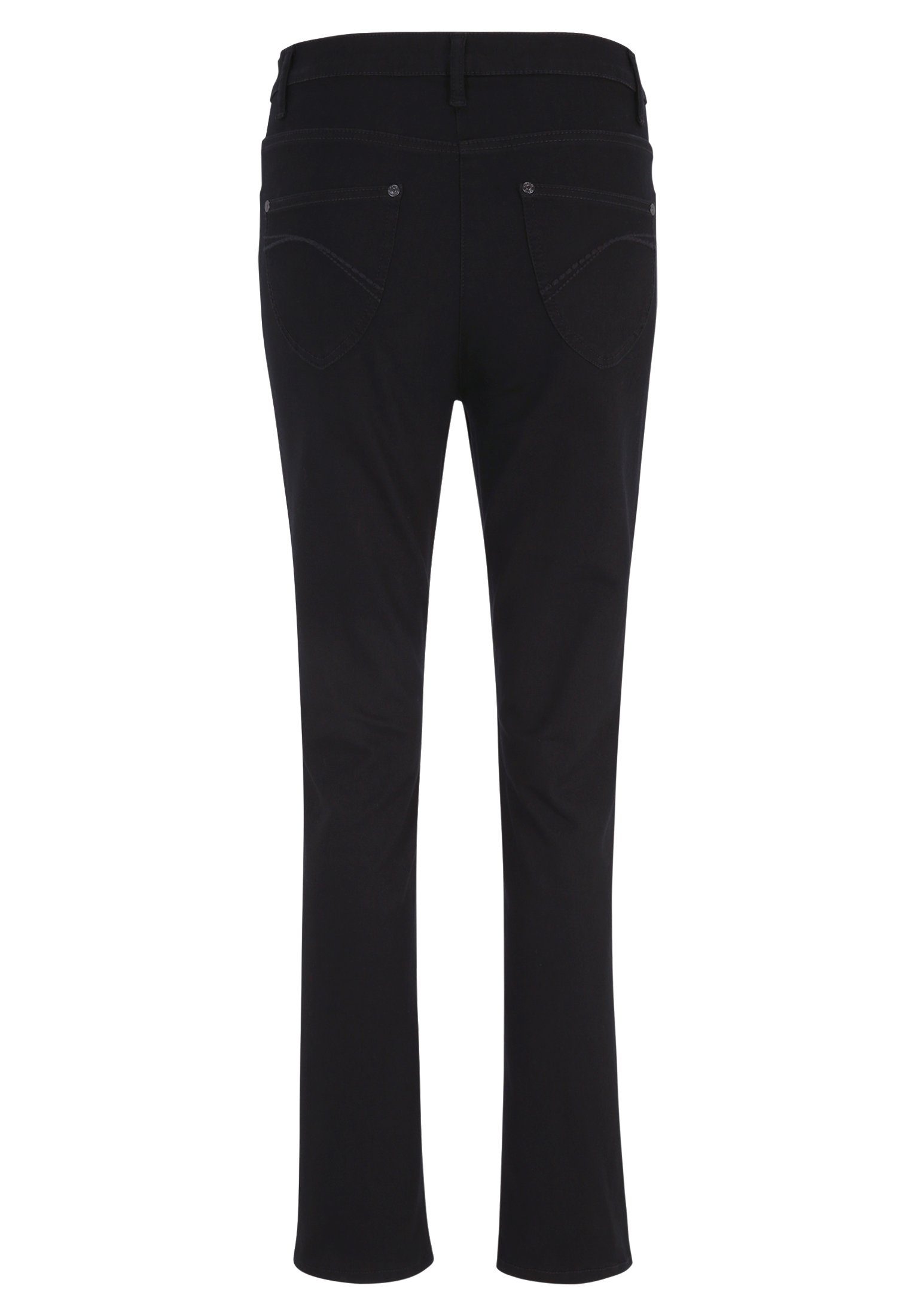 Betty Bund Barclay Schwarz/Schwarz mit hohem Regular-fit-Jeans