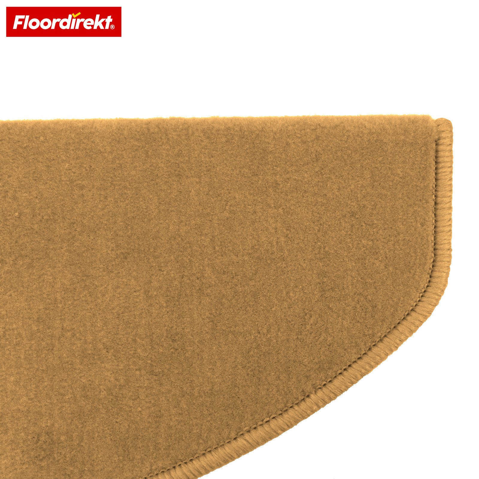 Floordirekt Stufenmatte Treppenmatte halbrund Wien Velours rutschfest selbstklebend, Gekettelt für hohe Langlebigkeit – Bild 4 von 5