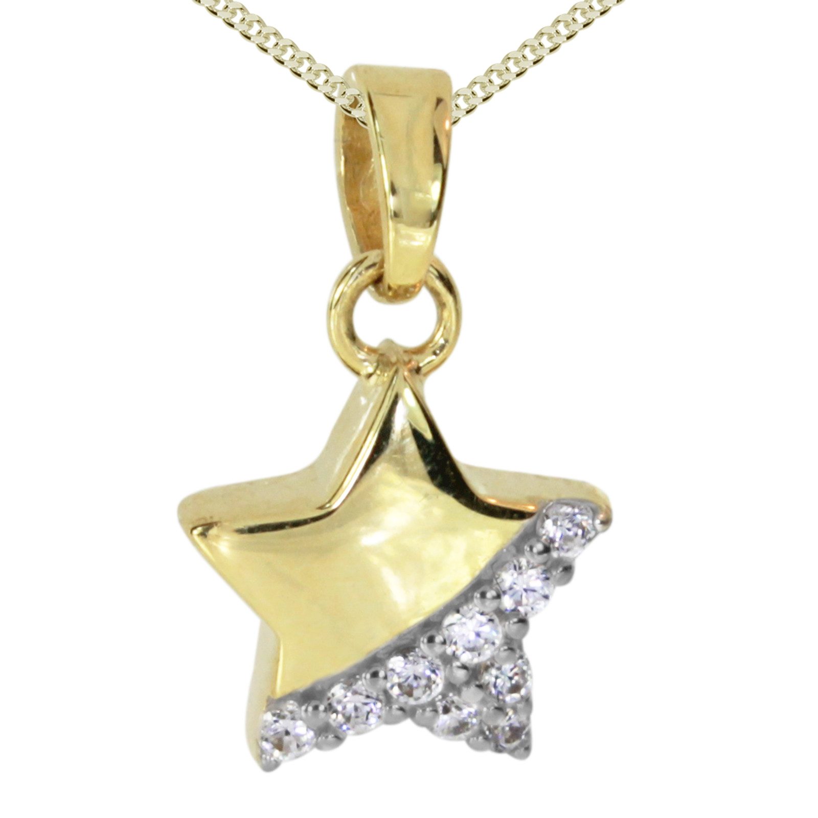 Kette mit Anhänger Ostsee-Schmuck Kette mit Anhänger Stern Kette mit Anhänger Stern