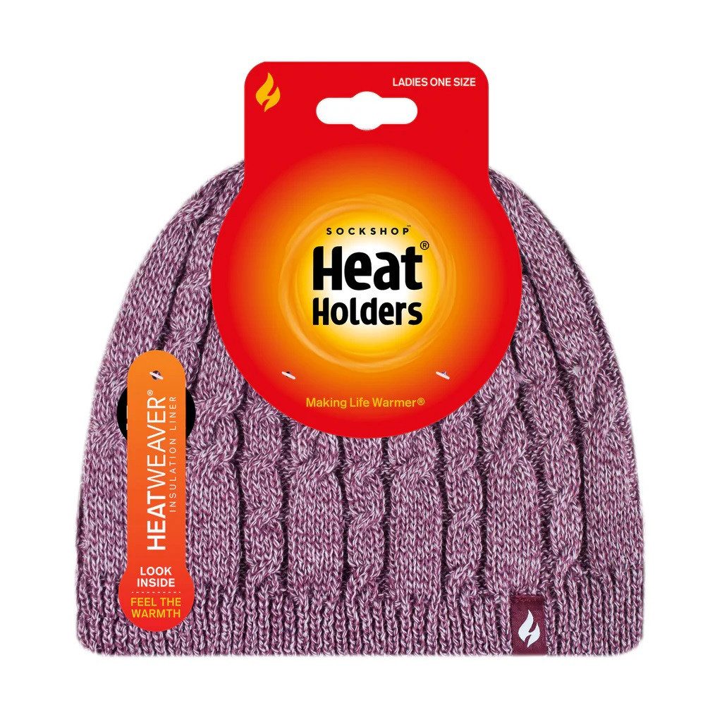 Heat Holders Strickmütze Damen Zopfmütze