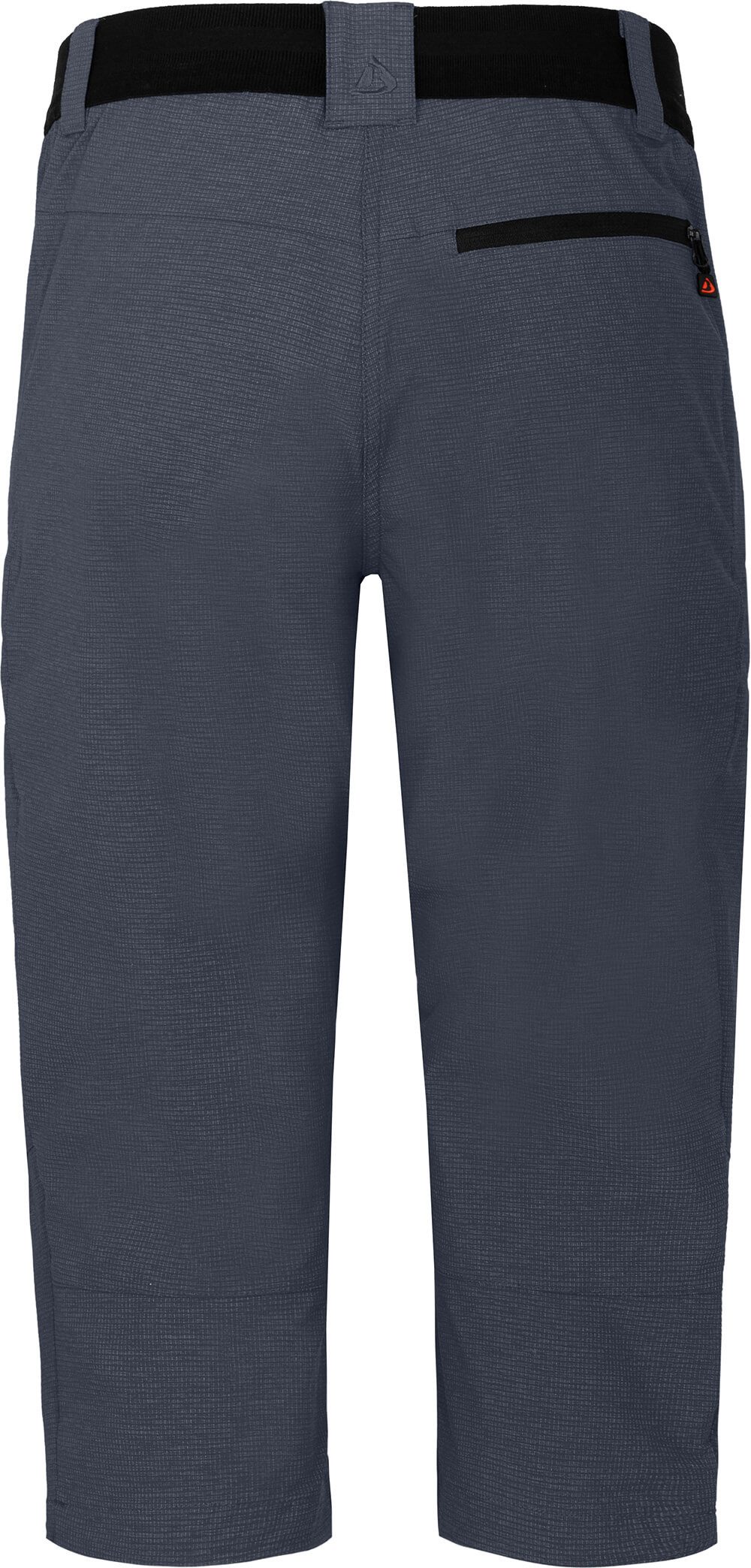 Bergson Outdoorhose PORI Capri Damen 3/4 Wanderhose, robust, elastisch, Normalgrößen, grau/blau