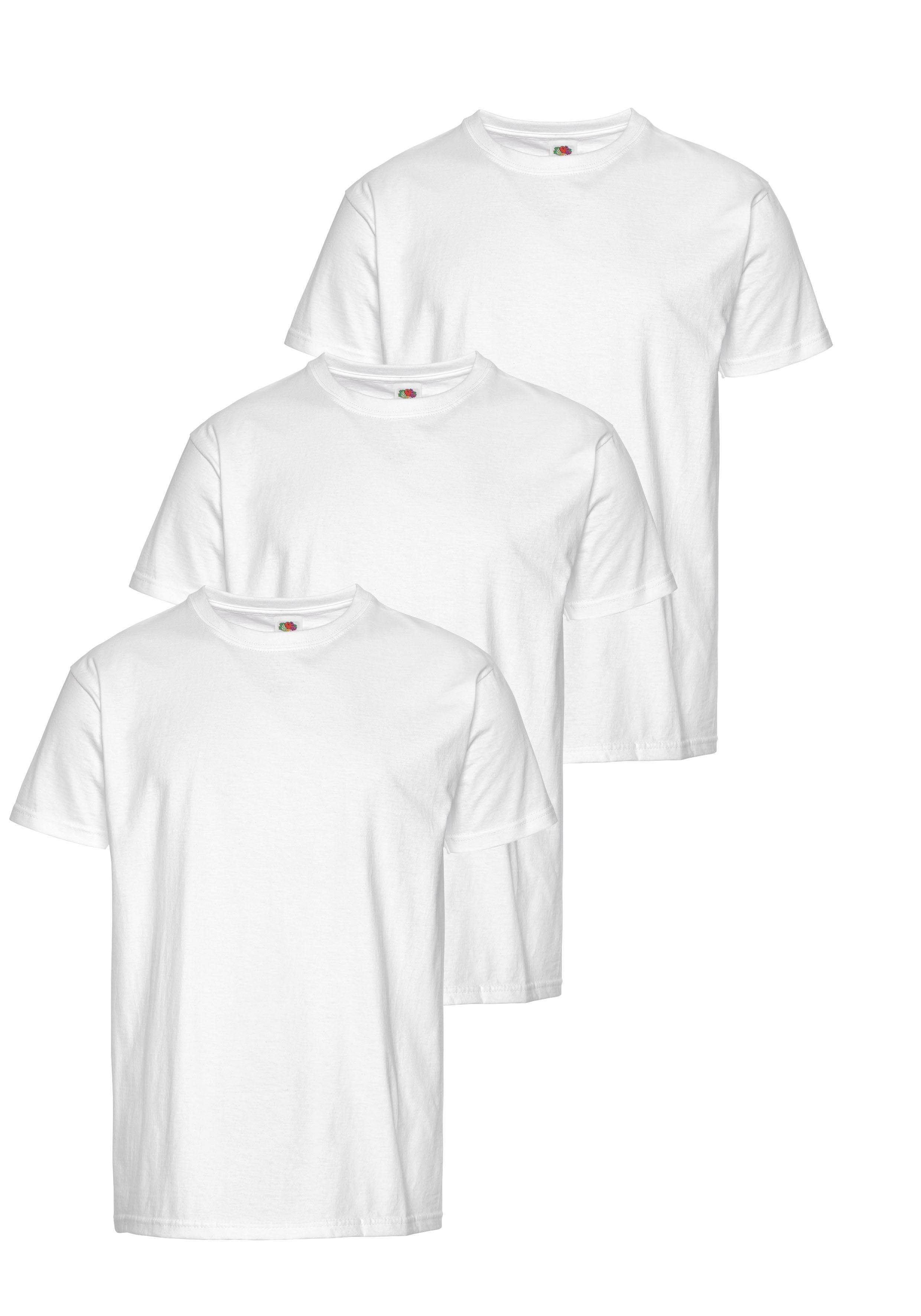 Fruit of the Loom T-Shirt (Packung, 3-tlg) mit Rundhalsausschnitt